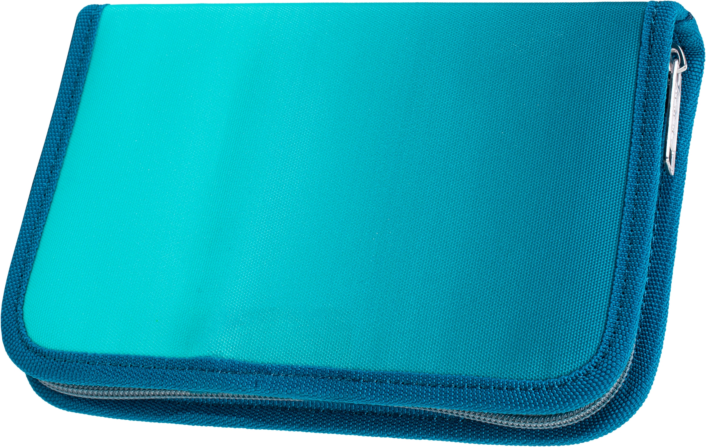 McNeill Schulranzen »Perfecto, Gradient Blue Lagoon«, reflektierende Streifen auf den Schultergurten-retroreflektierende Flächen, inkl. Federmäppchen, Turnbeutel, Schlamperrolle & Motivmagnet