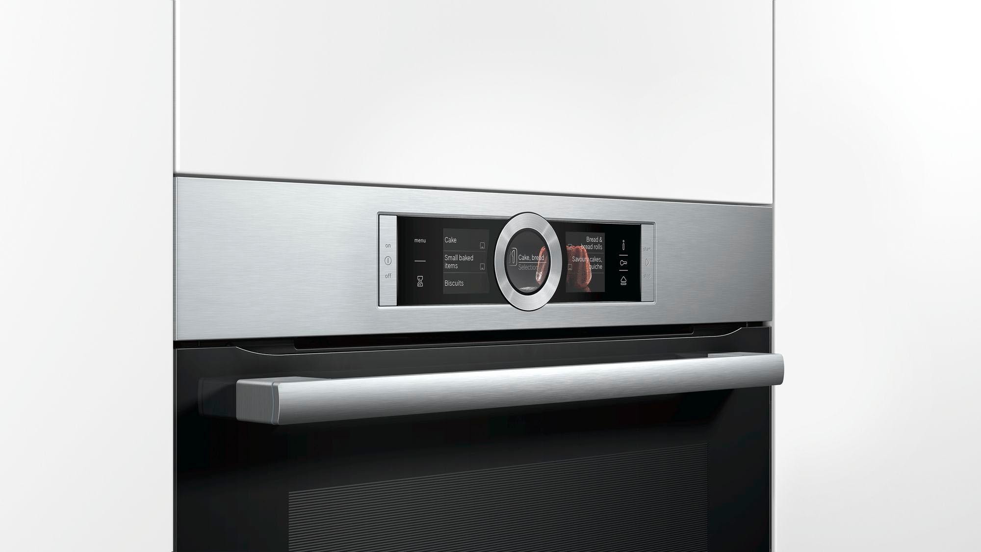 9. Bild von BOSCH Dampfbackofen »CSG636BS3«, 8, CSG636BS3, mit Teleskopauszug nachrüstbar, ecoClean Direct, mit softClose