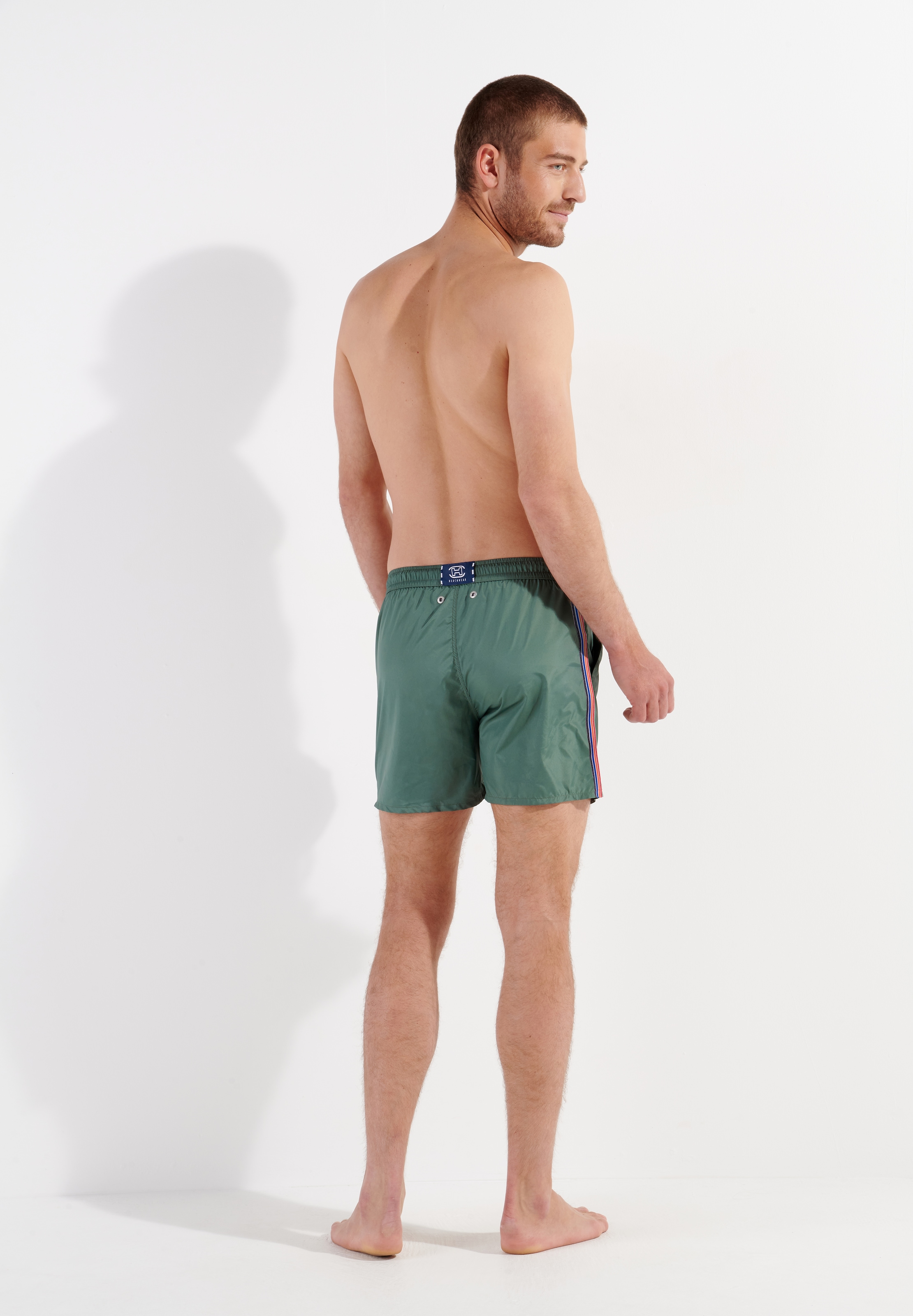 Hom Badeshorts »Nautical cup« schnelltrocknend, elastischer Bund, mit Kordel, Seitenstreifen