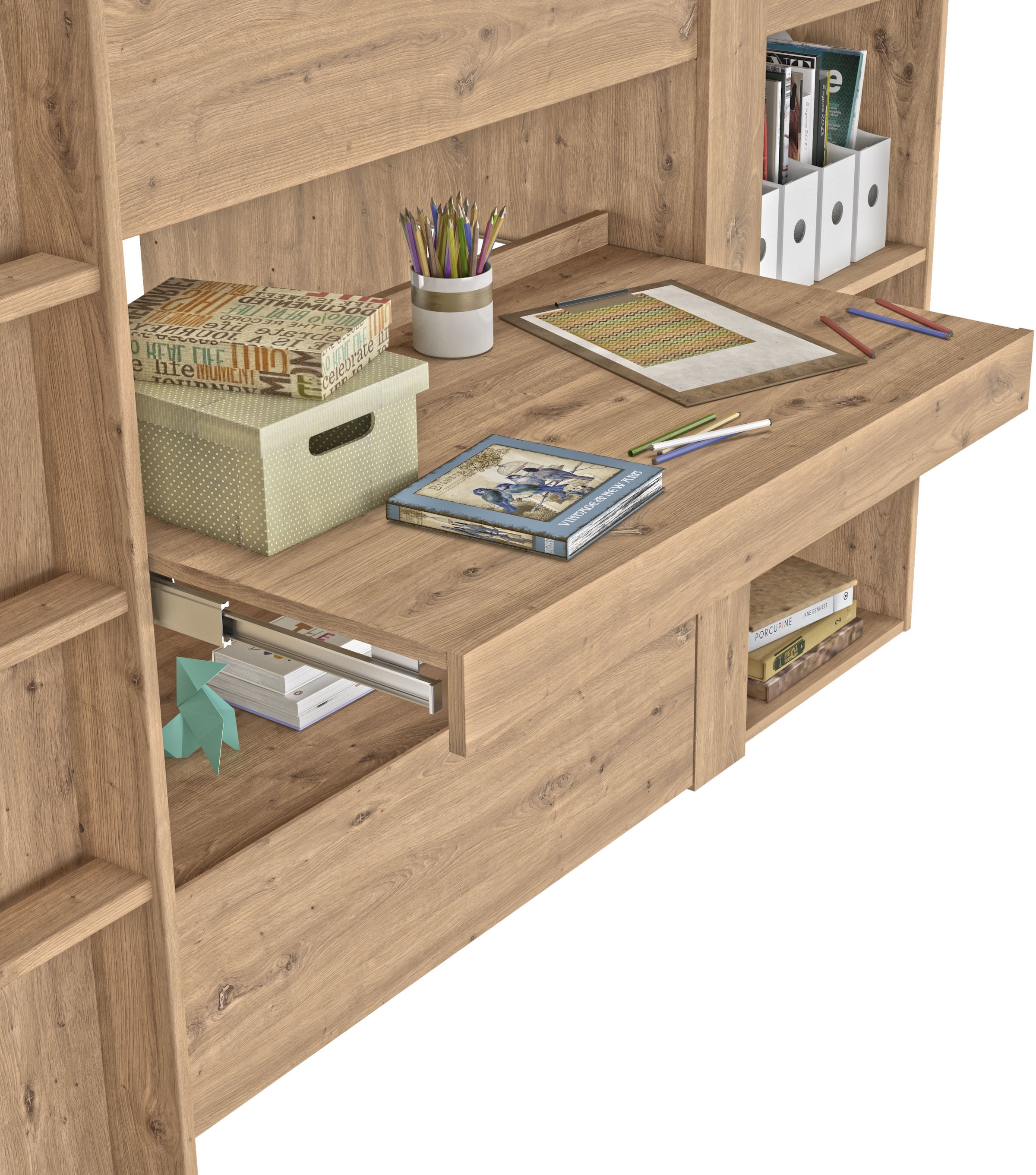 Gami Hochbett »GABIN« Hochbett All-in-One