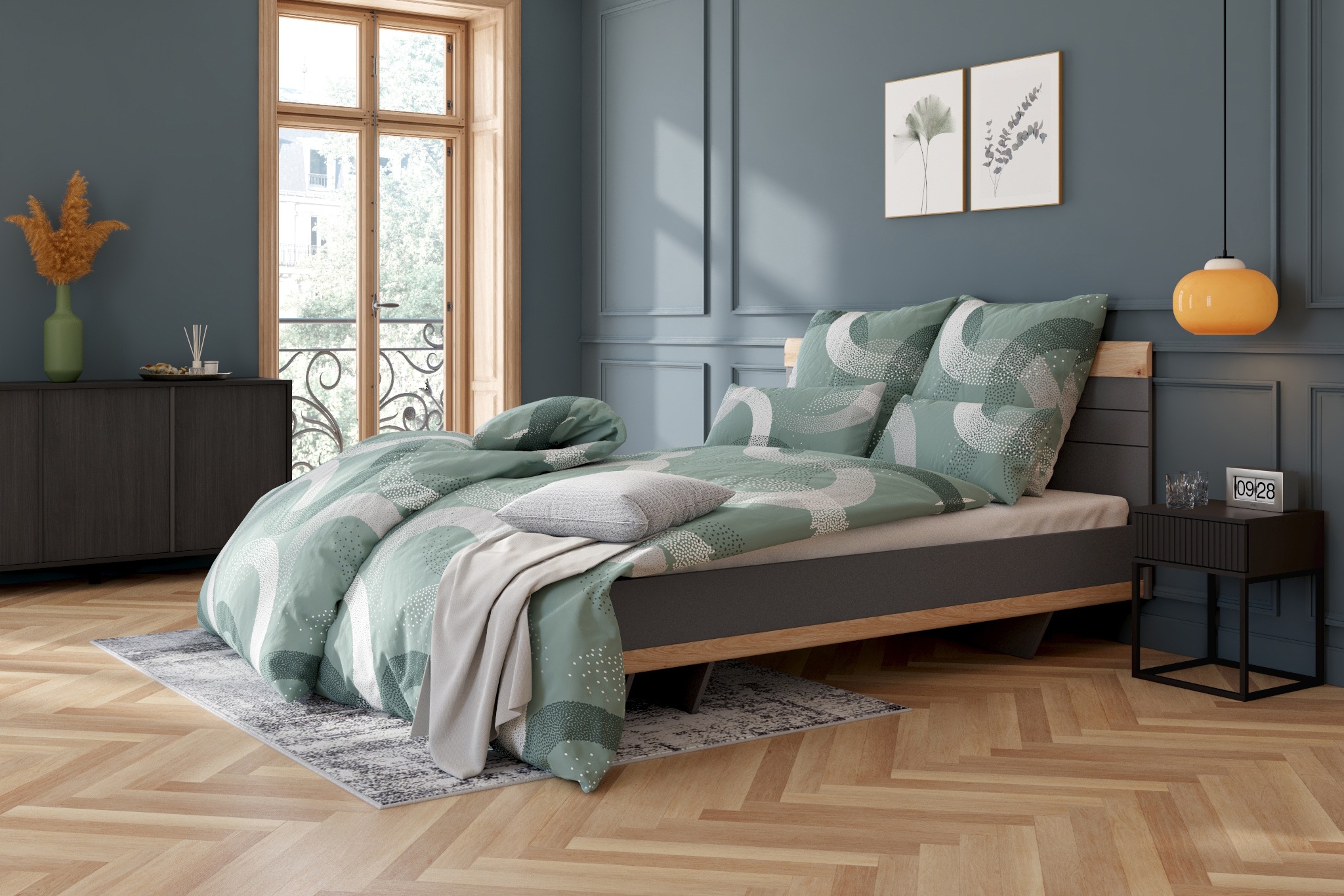 my home Microfaserkissen »Fantasy Kopfkissen 40x80 oder 80x80 cm, Made in G günstig online kaufen