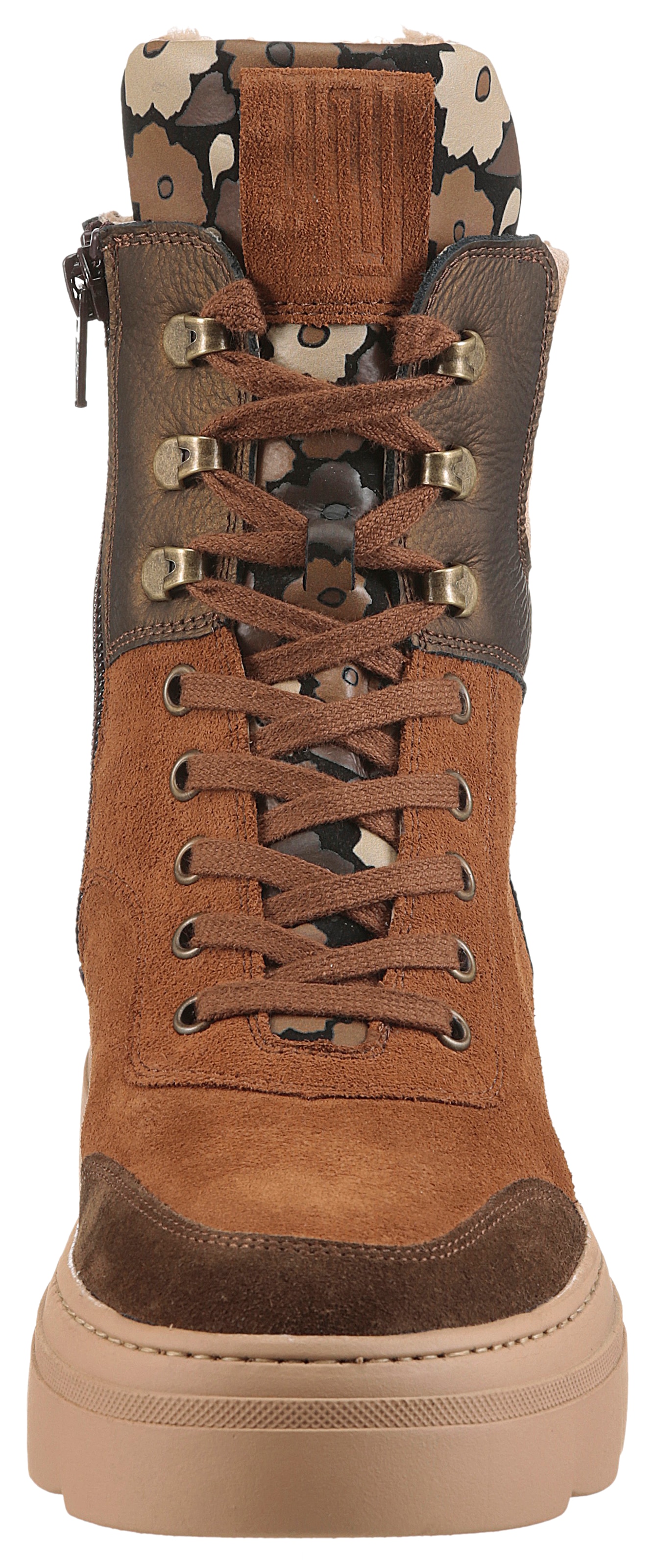 Waldläufer Schnürboots »H-SAIGA«, Schnürstiefelette, Plateauboots in Komfortweite H (= sehr weit)