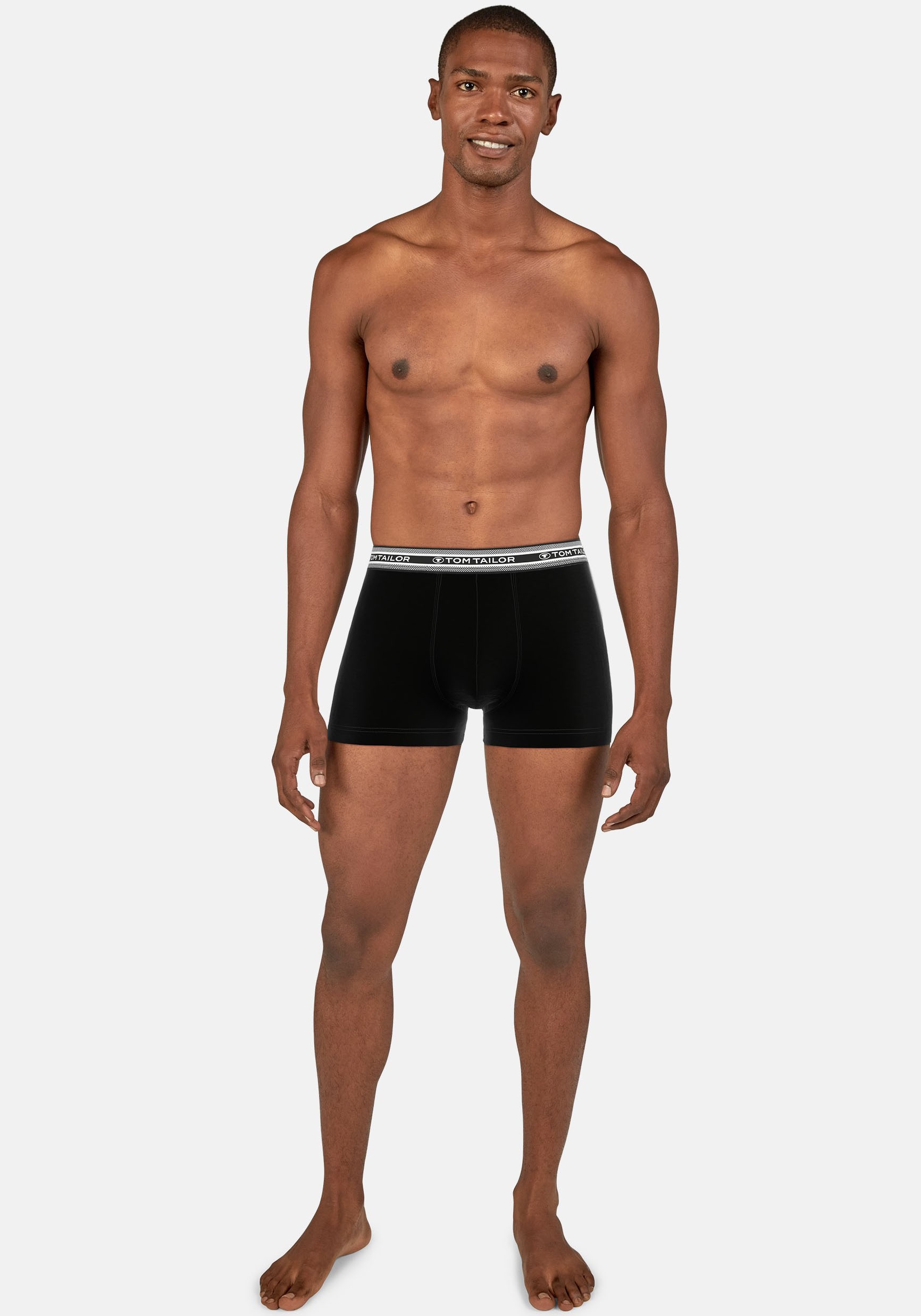 TOM TAILOR Boxershorts, (5 St.), mit schönem Logobund