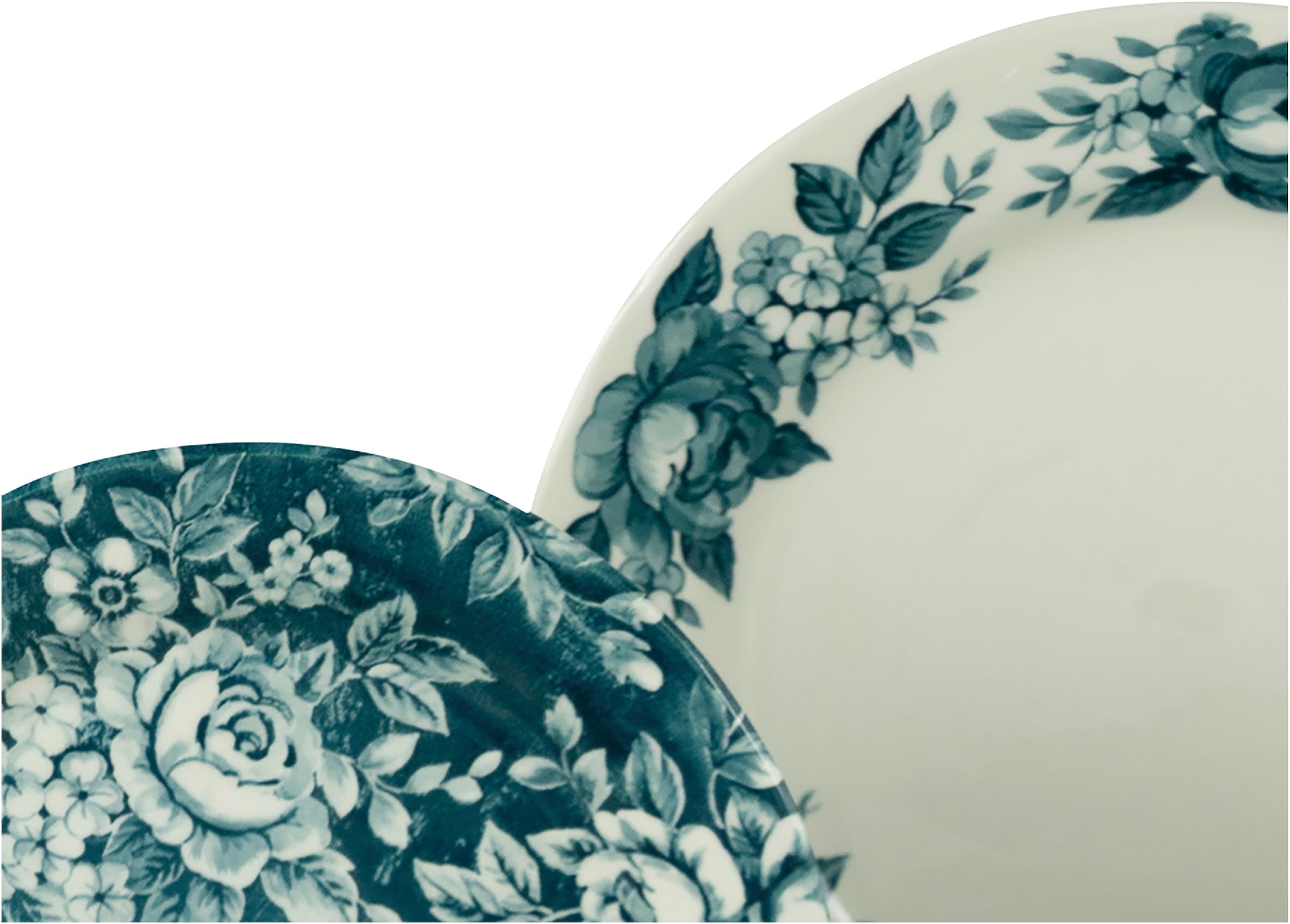 CreaTable Kombiservice »Geschirr-Set Splendor«, (Set, 16 tlg., Kaffeeservice und Tafelservice im Set, für 4 Personen), Service, traditionelles Rosendekor, 16 Teile, für 4 Personen