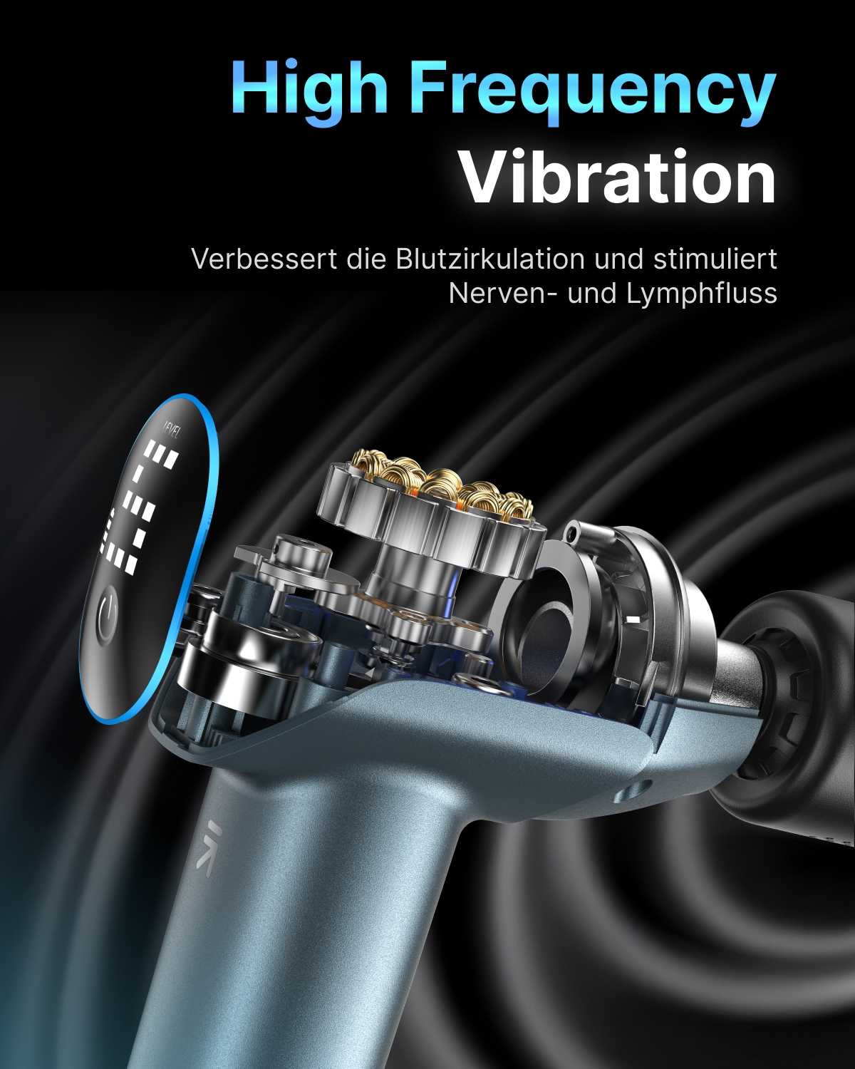 Renpho Massagegerät »Reach 2 Massage Pistole« Temperaturgezielte Entlastung der Muskeln