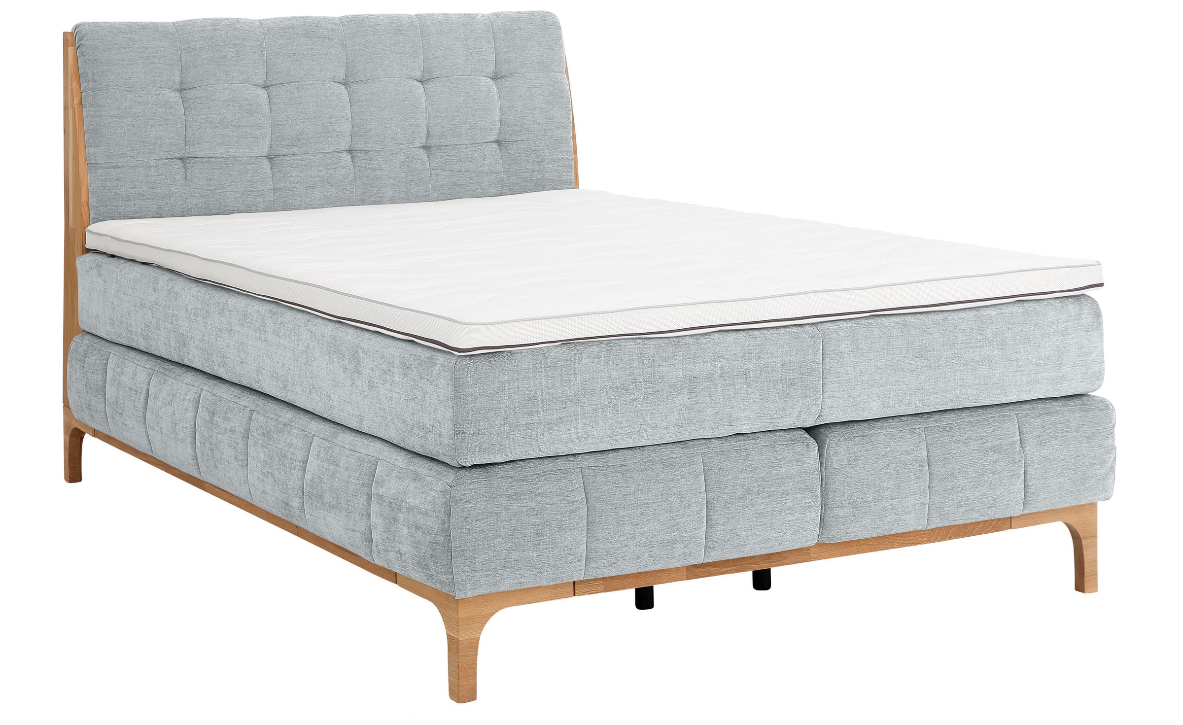 OTTO products Boxspringbett »Jelle«, (5 St.), zertifizierte, recycelte Bezugsstoffe, verschiedene Ausführungen