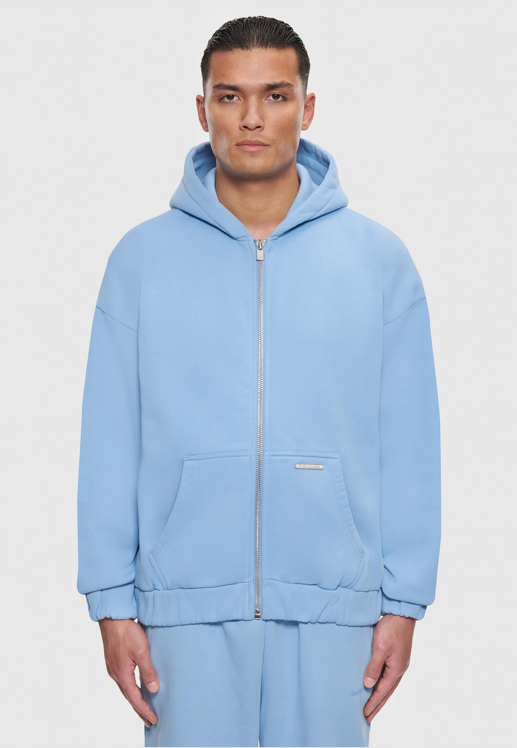 Dropsize Sweatjacke »Dropsize Herren Bazix Republiq Super Heavy Blank Zip-Hoodie«