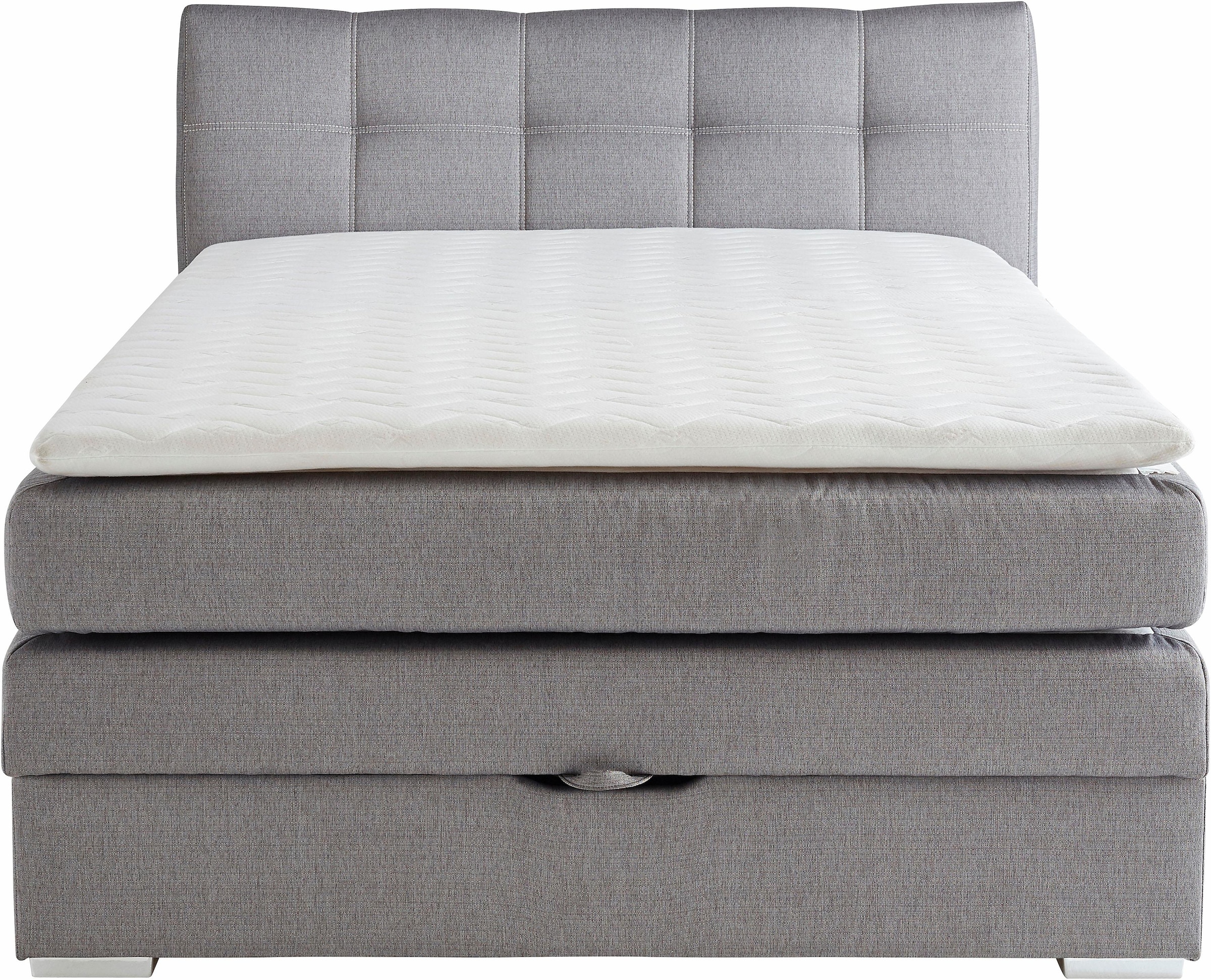 Jockenhöfer Gruppe Boxspringbett »Amelie«, mit Bettkasten und Topper, erhältlich in 120 & 140cm Breite