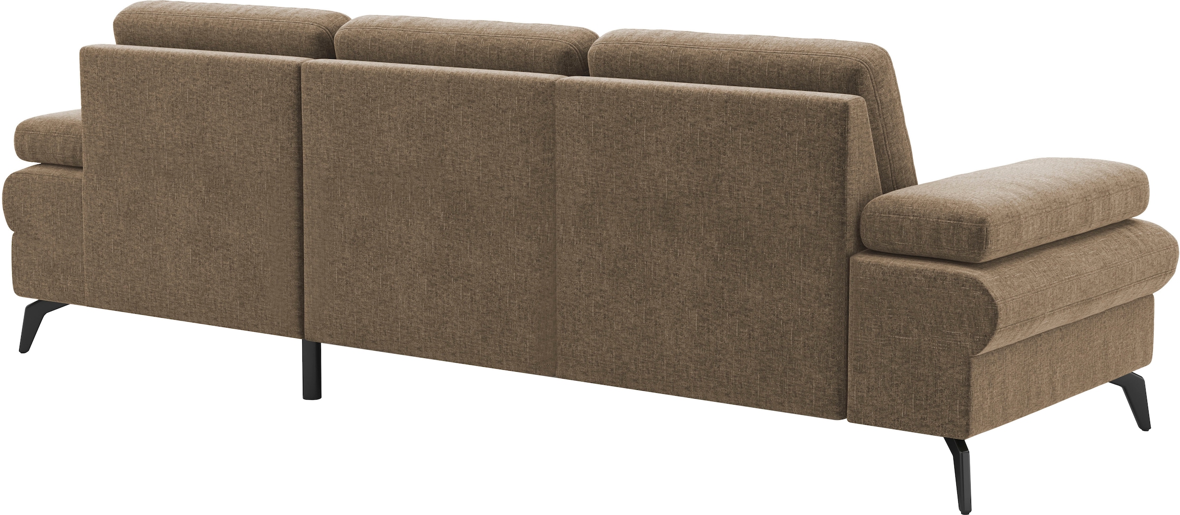 sit&more Ecksofa »Morris Jubi L-Form, B: 247 cm«, mit Armteilfunktion & 1 Zierkissen, optional Bettfunktion