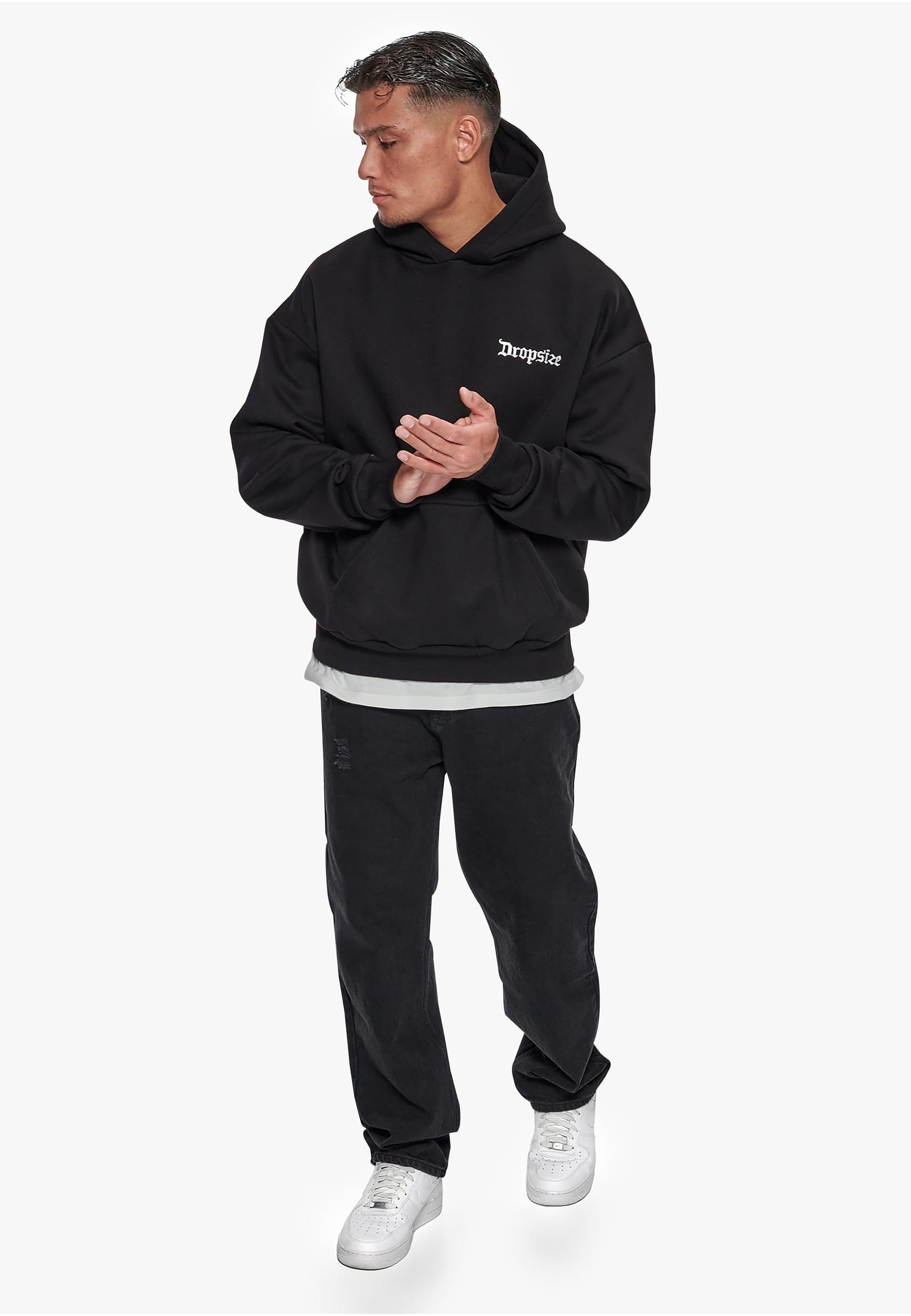 Dropsize Kapuzensweatshirt »Dropsize Herren Dropsize Heavy Oversize Embo Hoodie«, 1 Stk.
