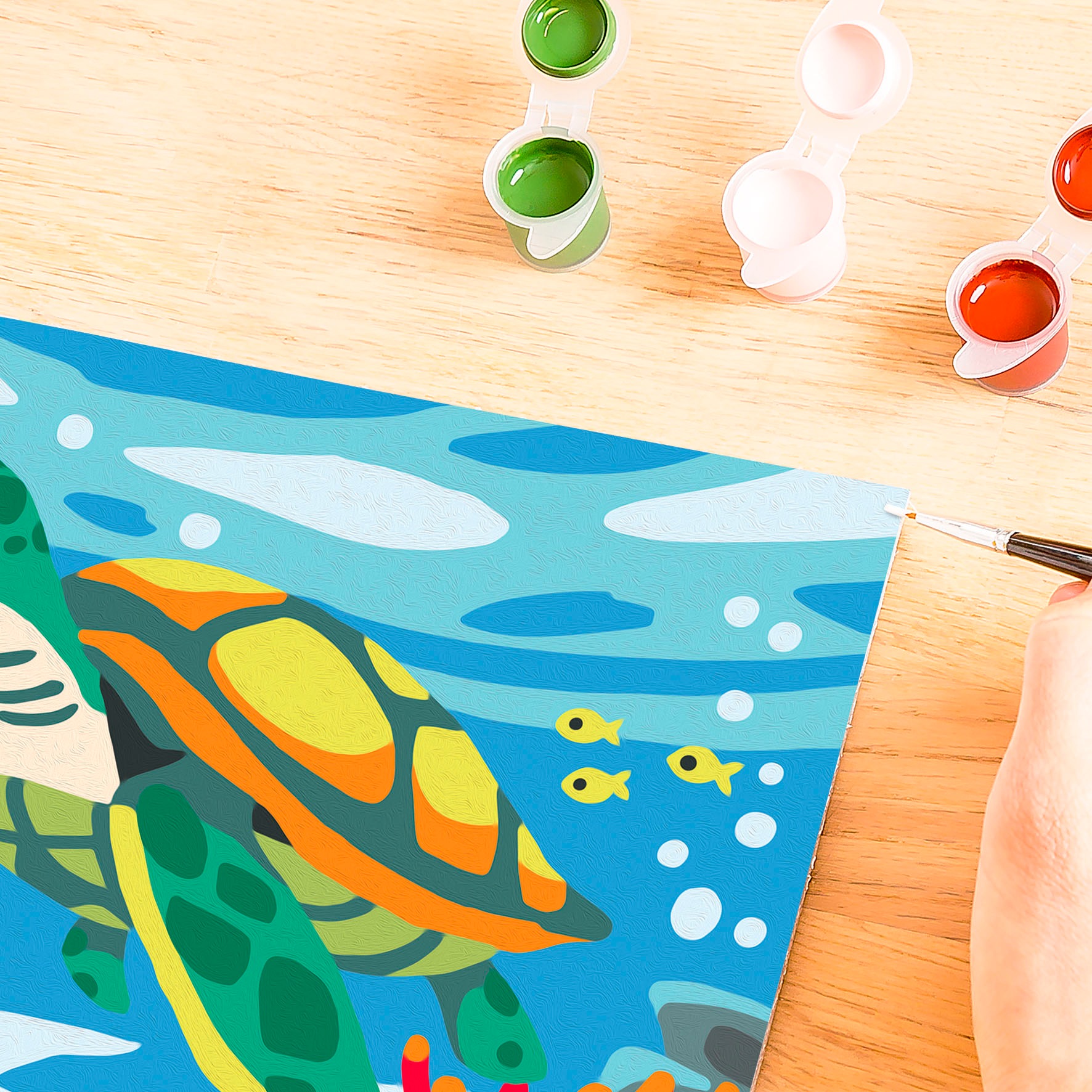 Ravensburger Malen nach Zahlen »CreArt, Meeresschildkröte«, Made in Europe