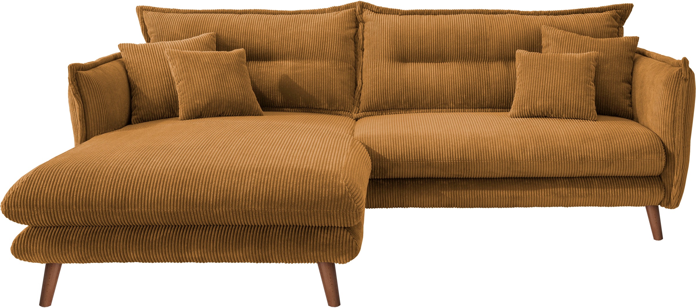 INOSIGN Ecksofa »Lazio modern und bequem, schmale Armlehnen, tolle Detailve günstig online kaufen