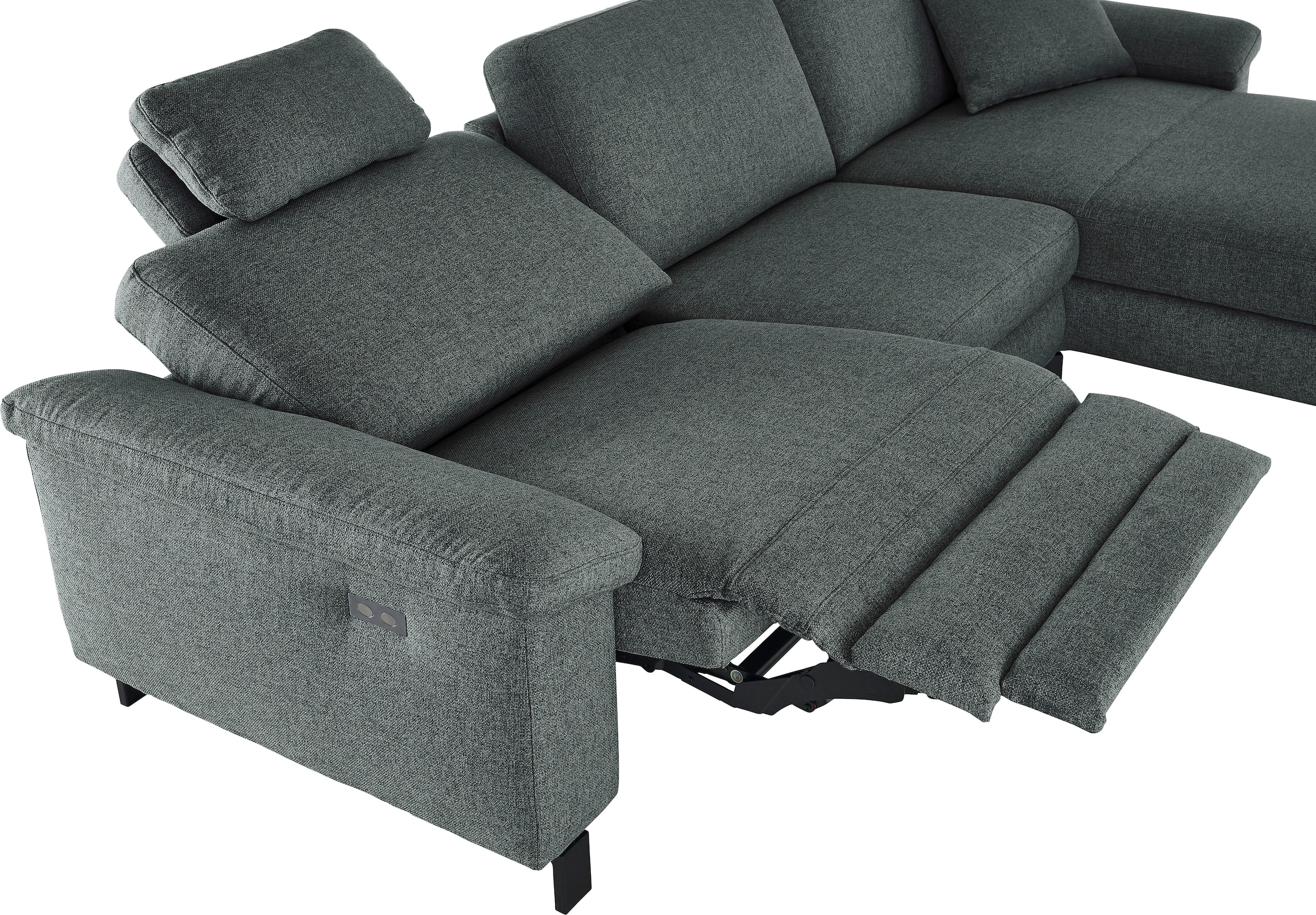 3C Candy Ecksofa »Mainau L-Form«, Relaxfunktion im 1,5-Sitzer, motorische Schlaffunktion in Longchair