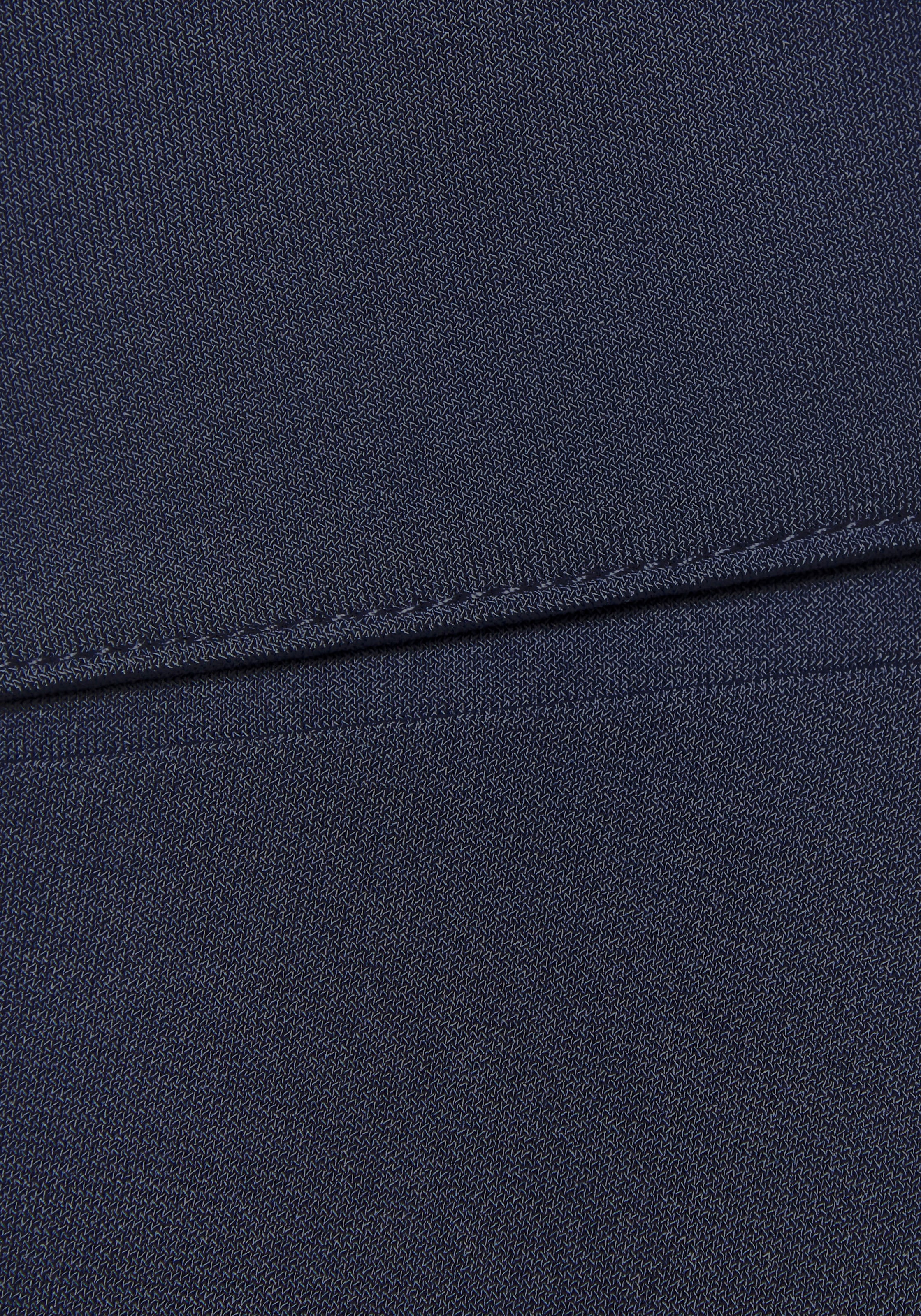 LASCANA Midikleid mit dekorativen Riegeln und goldenen Zierknöpfen, bügelfrei