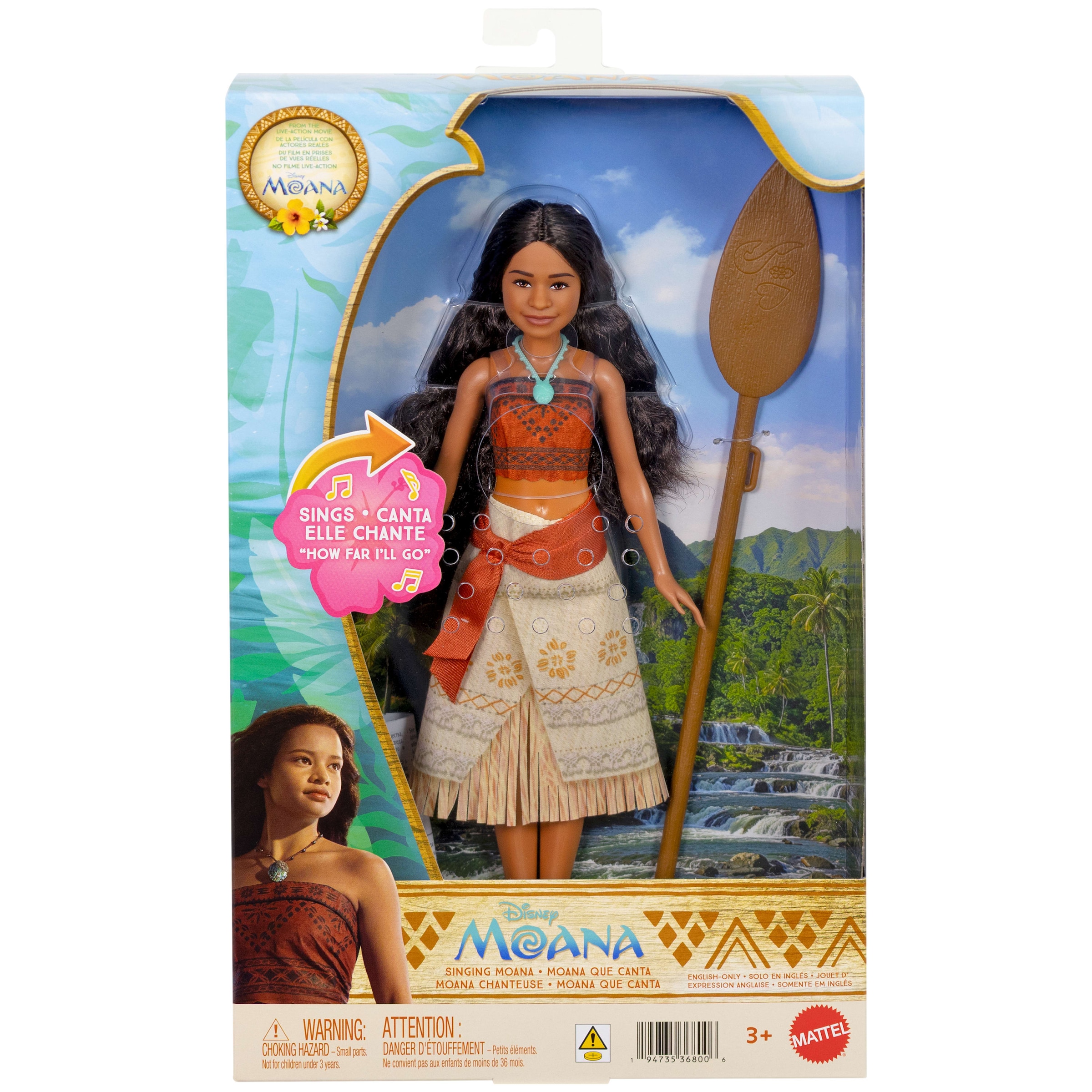 Mattel® Anziehpuppe »Disney Vaiana-Modepuppe singt«