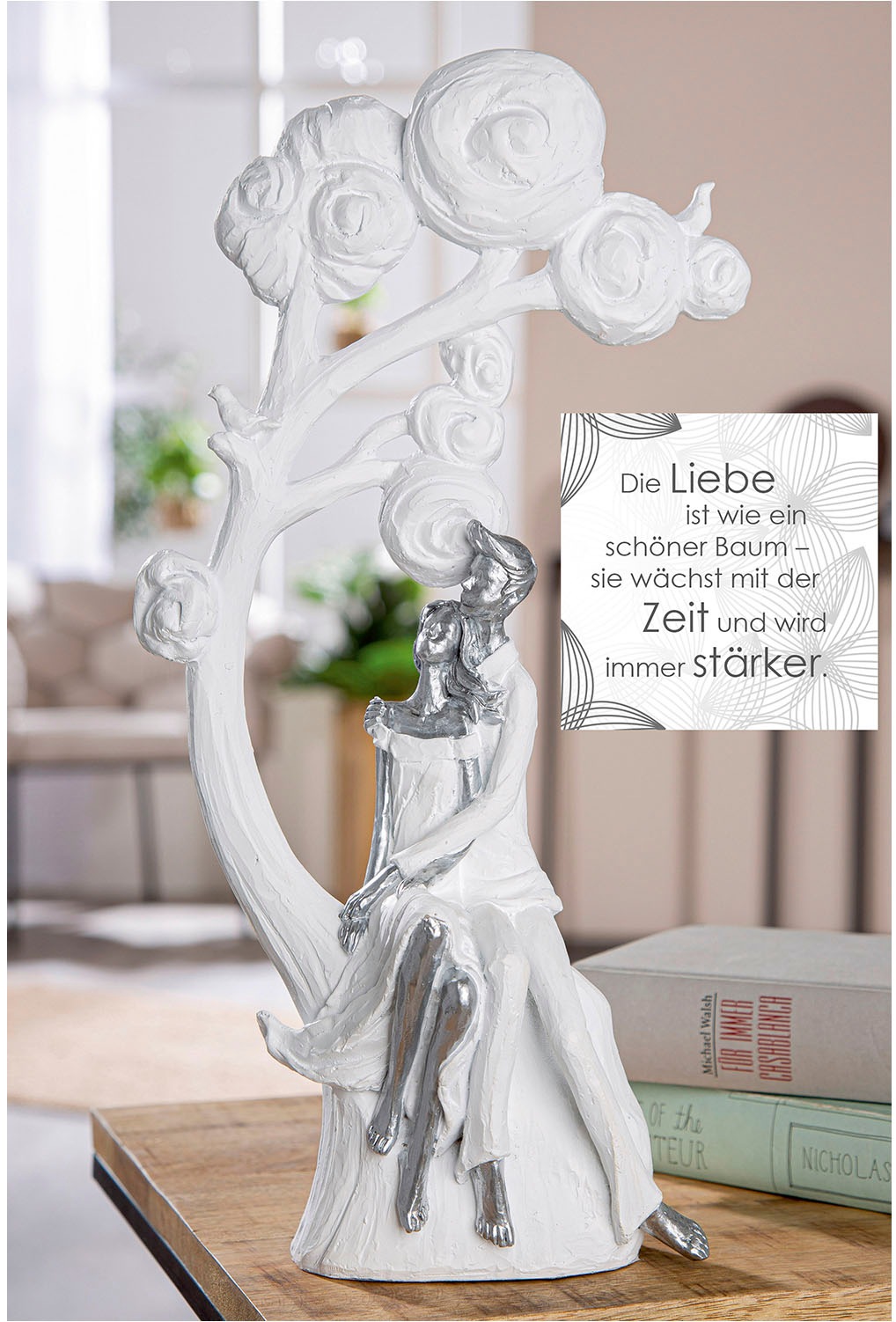 Casablanca by Gilde Dekofigur »Figur Paar; Baum Tree of love weiß H. 39,5 c günstig online kaufen