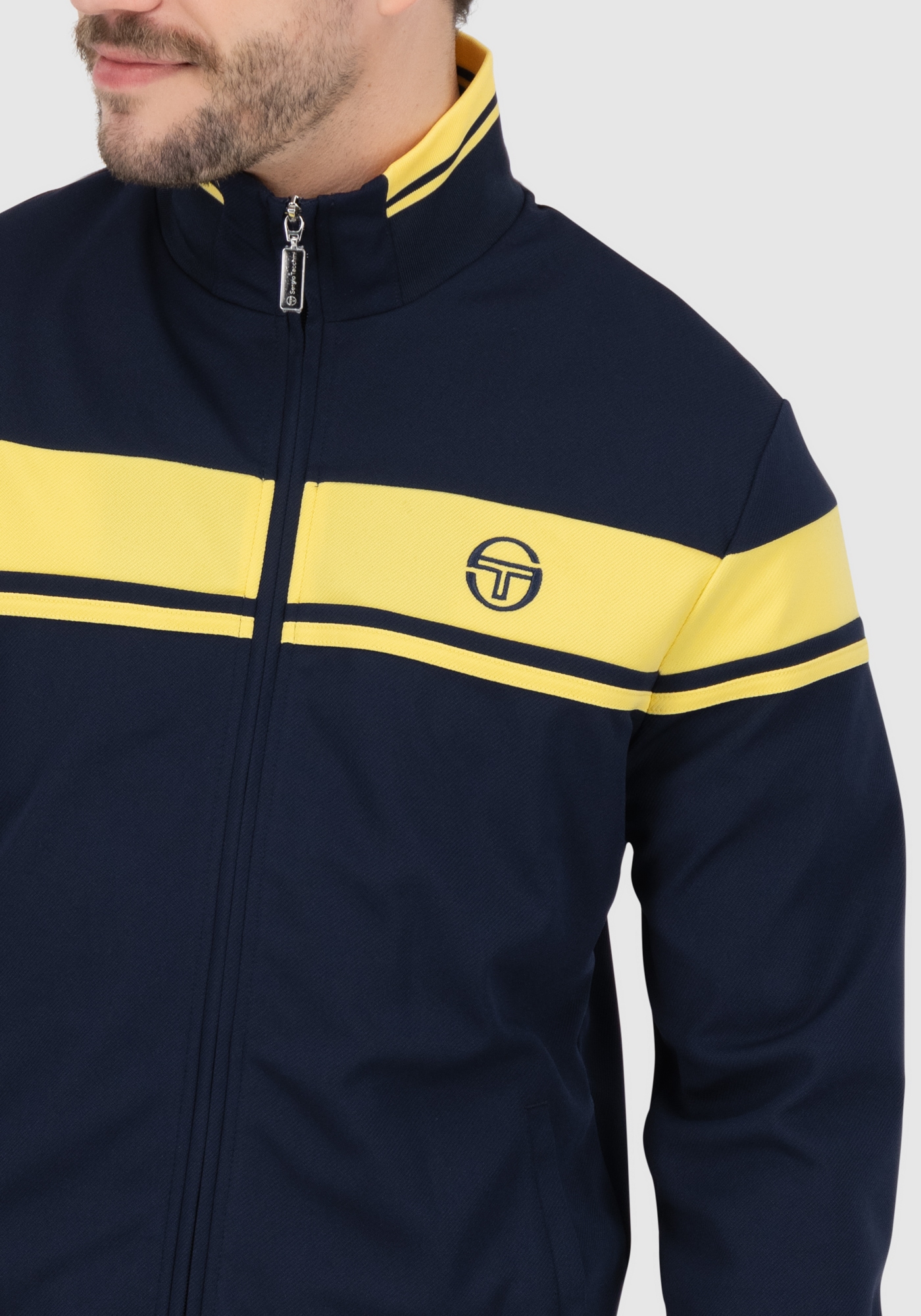 Sergio Tacchini Trainingsjacke »DAMARINDO TRACK TOP Herren«, ohne Kapuze, Trainingsjacke Herren, leichte Jacke, Retro, Sportjacke, Outdoor, Sale