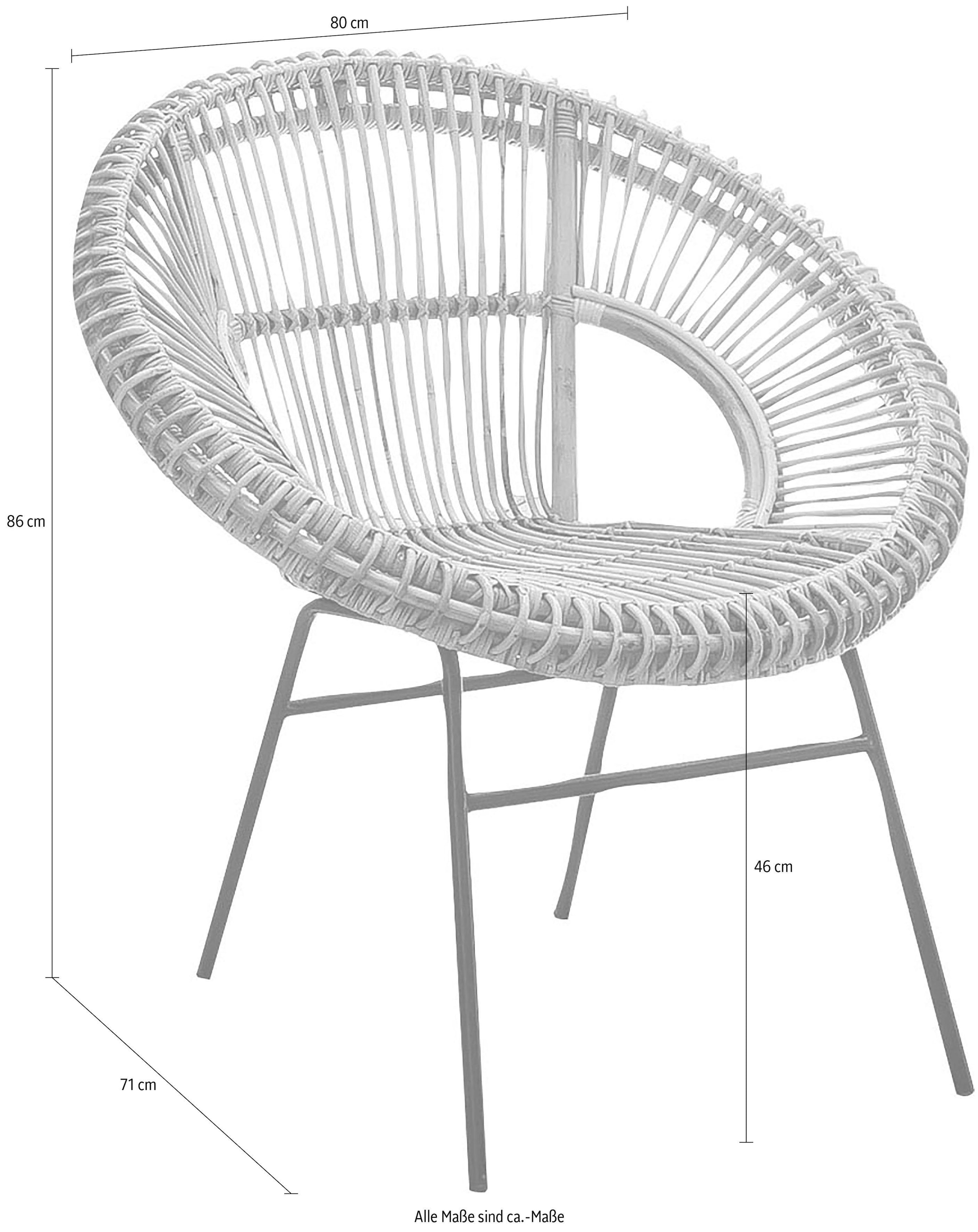 SIT Rattanstuhl, Rattan Vintage, auf Rechnung bestellen Shabby Chic, Vintage