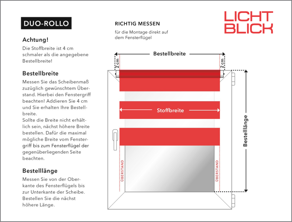 LICHTBLICK ORIGINAL Doppelrollo »Duo Rollo Klemmfix Welle«, Lichtschutz, ohne Bohren, im Fixmaß