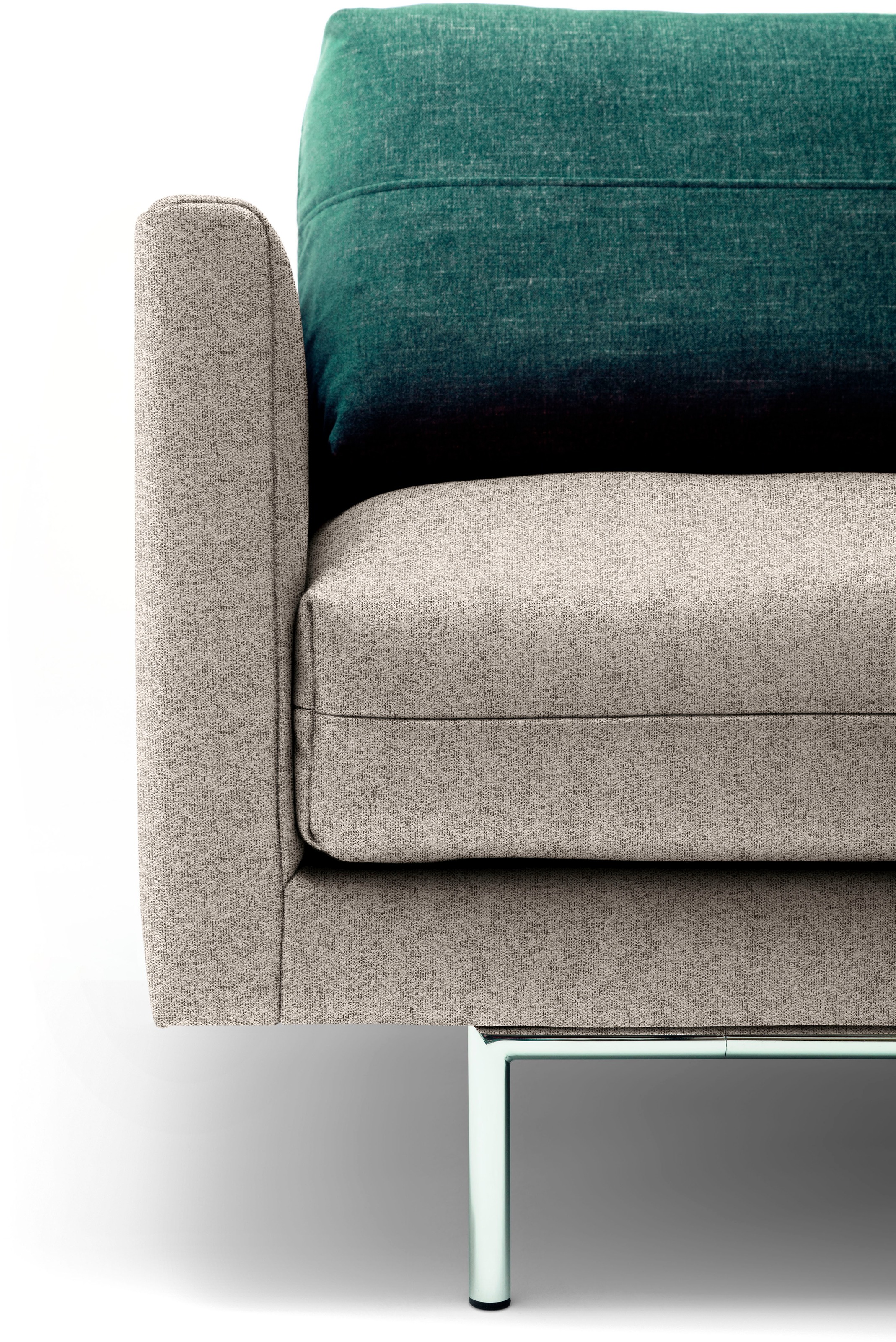 Creation BY ROLF BENZ 3,5-Sitzer »CR.414, Designsofa, edles Sofa, Loungesofa, Ledersofa, klares Design«, aus Leder oder Chenille, erstklassiger Sitzkomfort, legere Polsterung