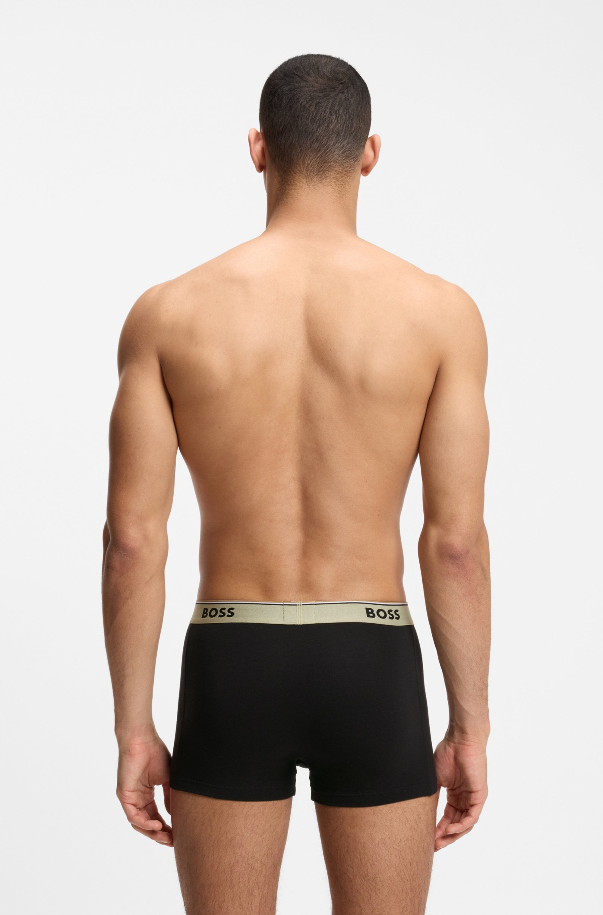 BOSS Trunk Packung, 3 Stk. aus Stretch-Baumwolle, elastischer Bund, mittlere Bundhöhe