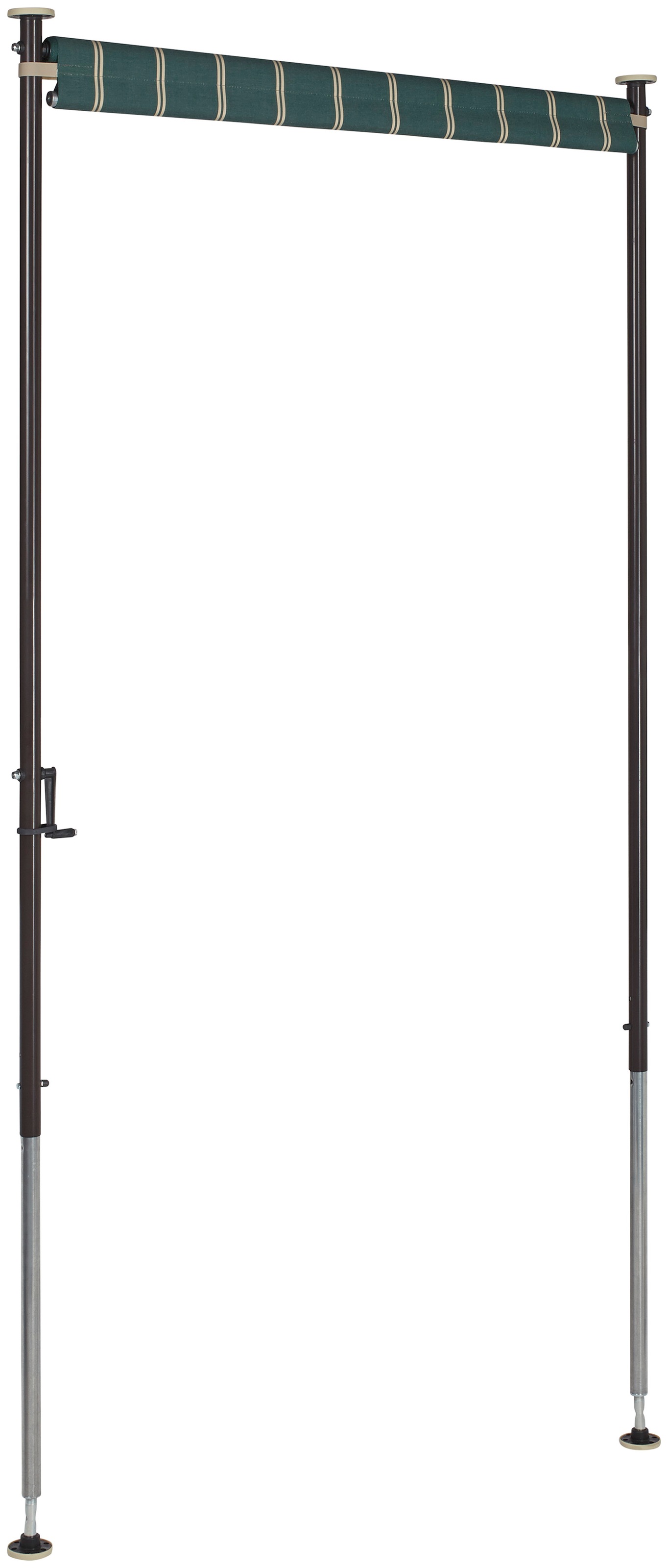 Angerer Freizeitmöbel Klemm-Senkrechtmarkise grün/weiß, BxH: 150x225 cm