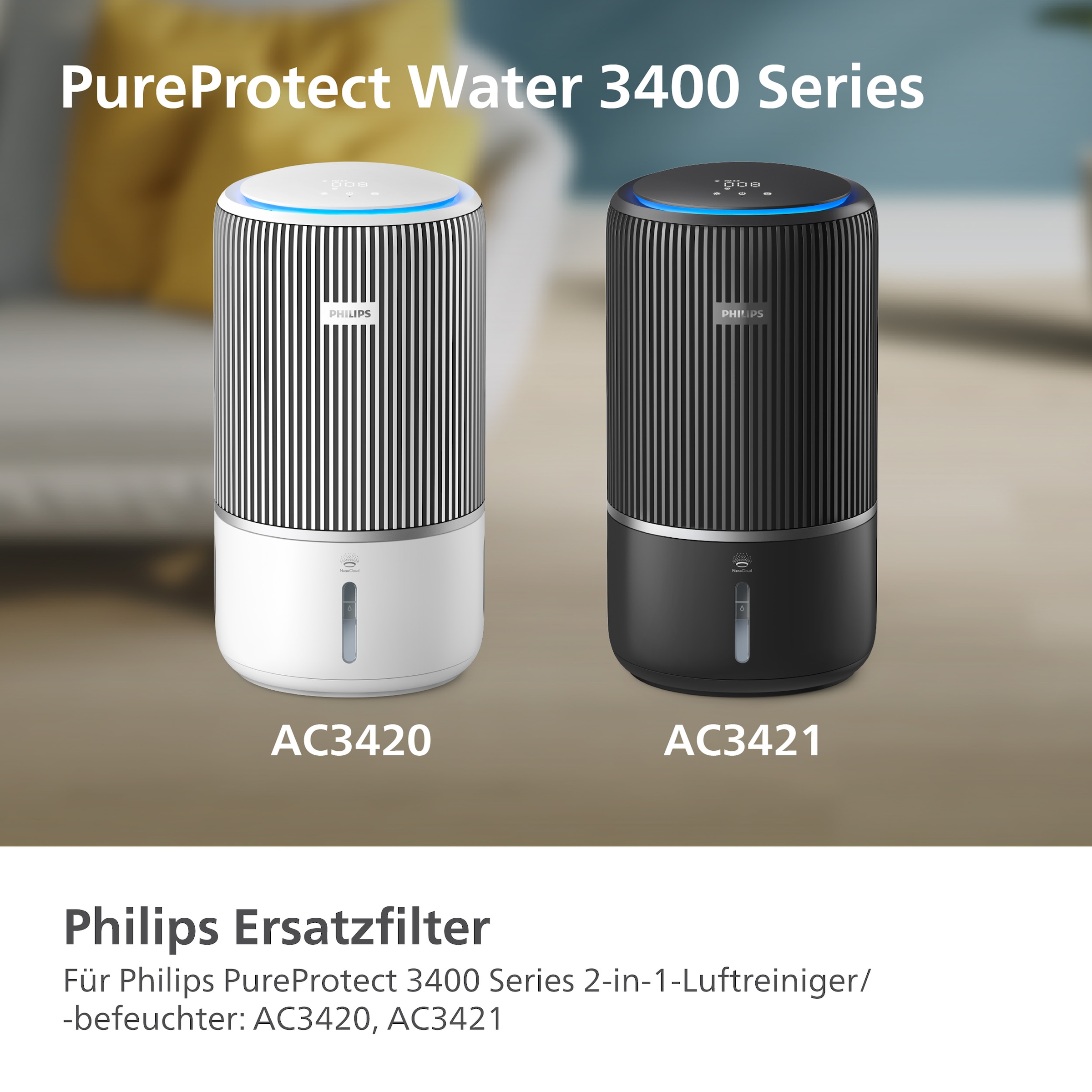 Philips Befeuchtungselement »FY3401/00 mit NanoCloud Technologie«, (1 tlg.), bis zu 6 Monate verwendbar, 1 Filter im Lieferumfang