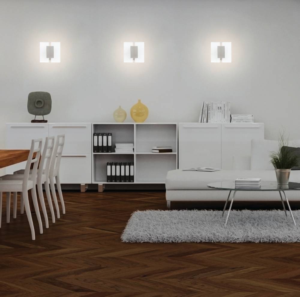 EGLO Deckenleuchte »METRASS 2 Wandleuchte, Wandbeleuchtung, Flurlampe, weiß, modern«, 2 flammig, Leuchtmittel LED-Board | LED fest integriert, Wohnzimmerlampe, satiniertes Kunststoff, schlicht, Alu, 20x17x5,5cm