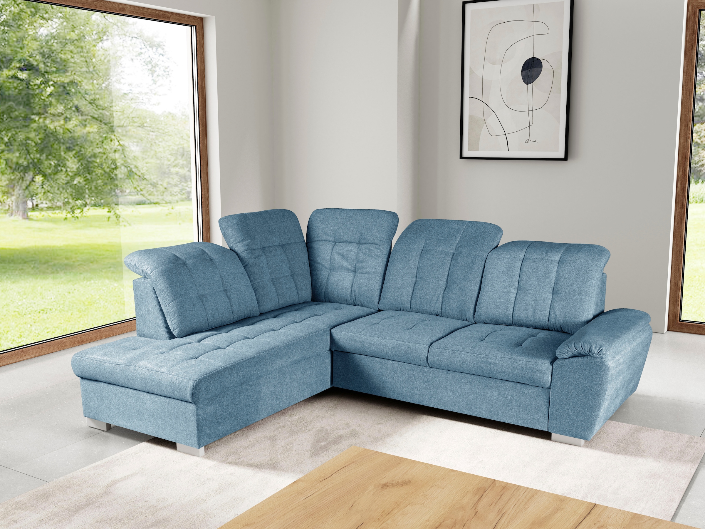 WERK2 Ecksofa »Brindisi, bequem und komfortabel, L-Form«, mit verstellbaren günstig online kaufen