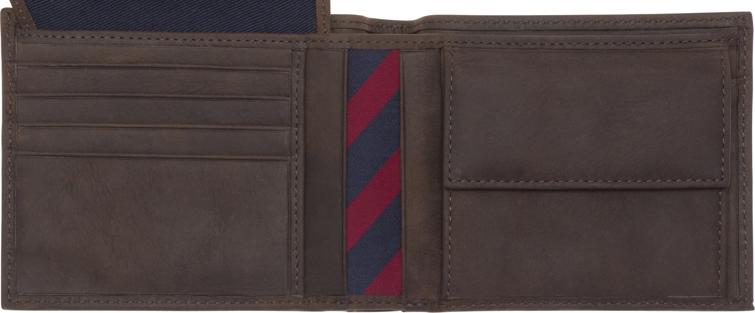 Tommy Hilfiger Geldbörse »JOHNSON CC FLAP AND COIN POCKET«, aus hochwertigem Leder