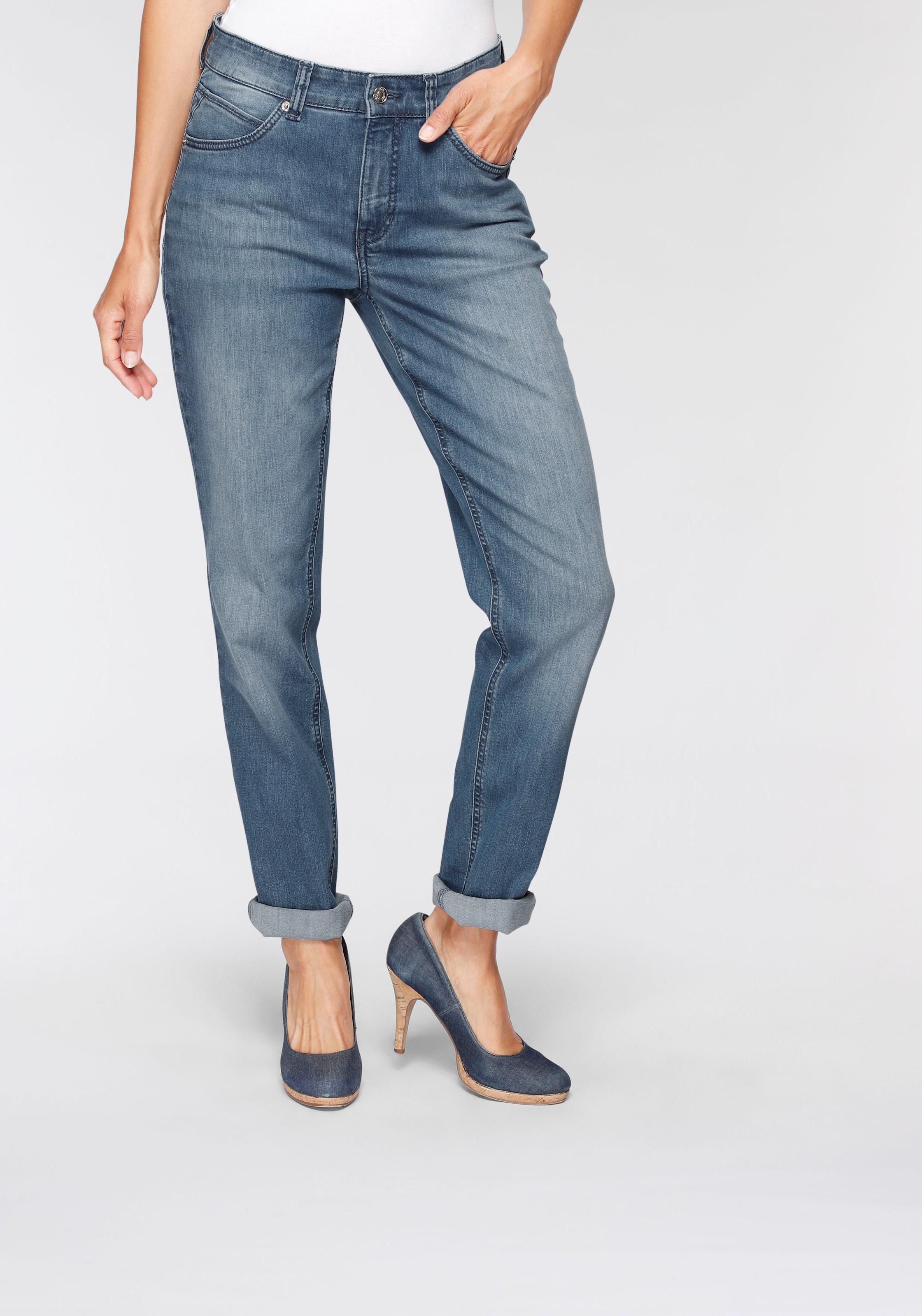 MAC Stretch-Jeans »Melanie«, Gerade geschnitten