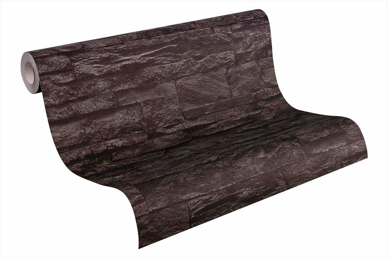 living walls Vinyltapete »Best of Wood`n Stone 2nd Edition«, Steinoptik-gemustert-Motiv, Modern Tapete Stein Tapeten Wohnzimmer Schlafzimmer Küche Flur Design