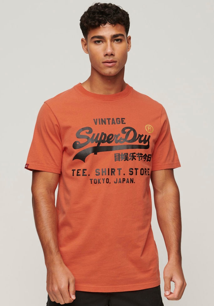T-Shirt „VINTAGE VL STORE CLASSIC TEE“, Gr. XL, Havana Orange