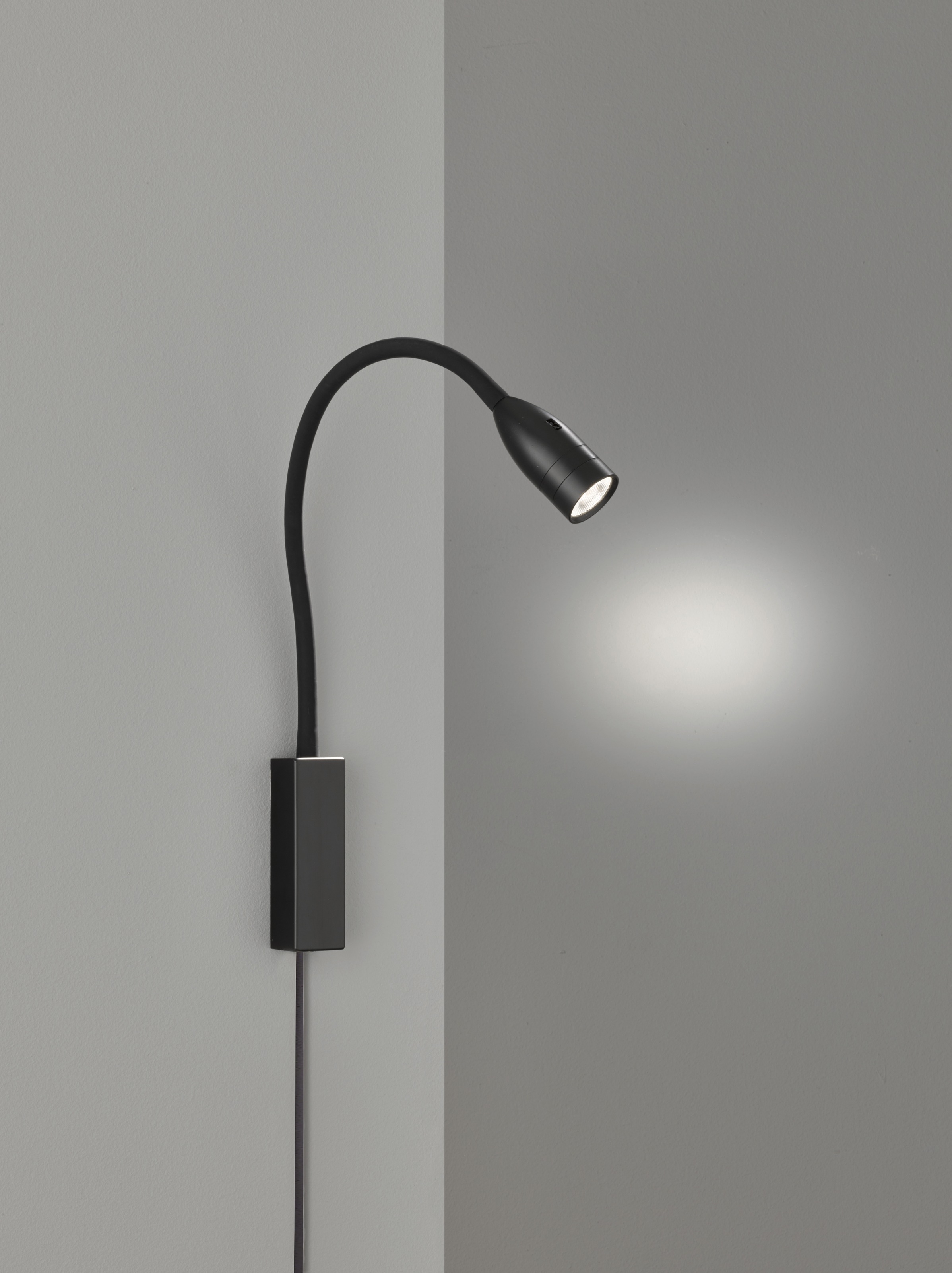 Fischer & Honsel LED-Wandspot 30170 schwarz Metall B/H/T: ca. 4x61x4 cm 1 B günstig online kaufen