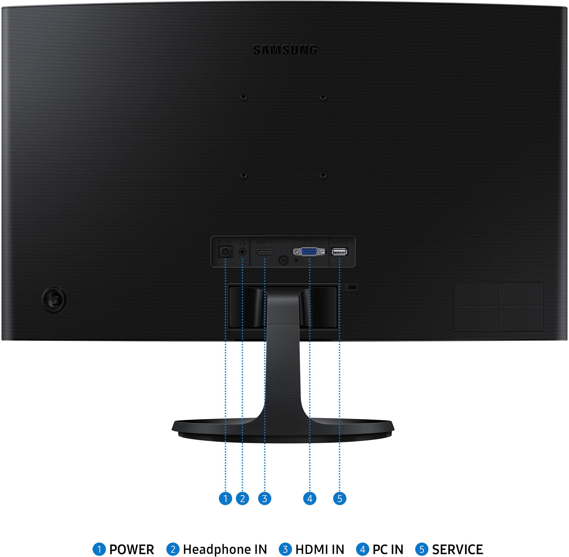 Samsung LED-Monitor »S24D364GAU«, 59 cm/24 Zoll, 1920 x 1080 px, Full HD, 4 ms Reaktionszeit, 100 Hz