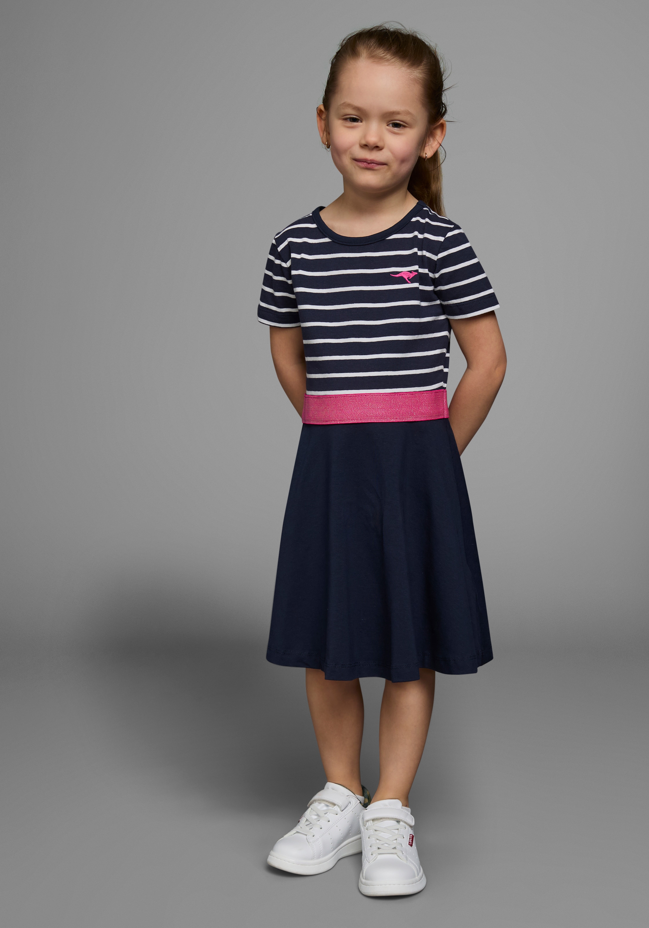 KangaROOS Jerseykleid »für kleine Mädchen« kniefrei,  aus Jersey,  kurzärmelig