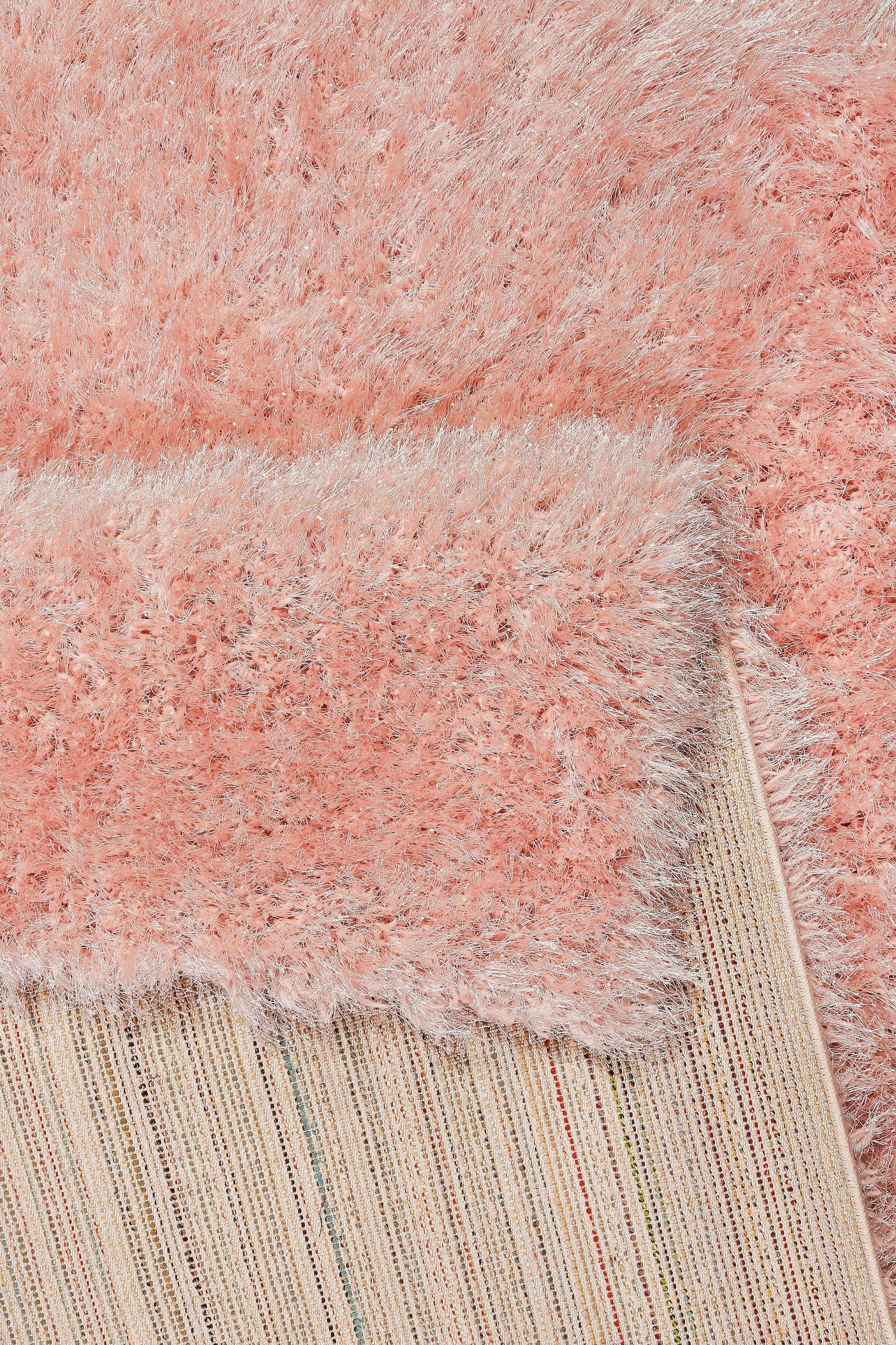 Wecon home Hochflor-Teppich »Shiny Touch« rechteckig 70 mm Höhe Glanzgarn, Wohnzimmer