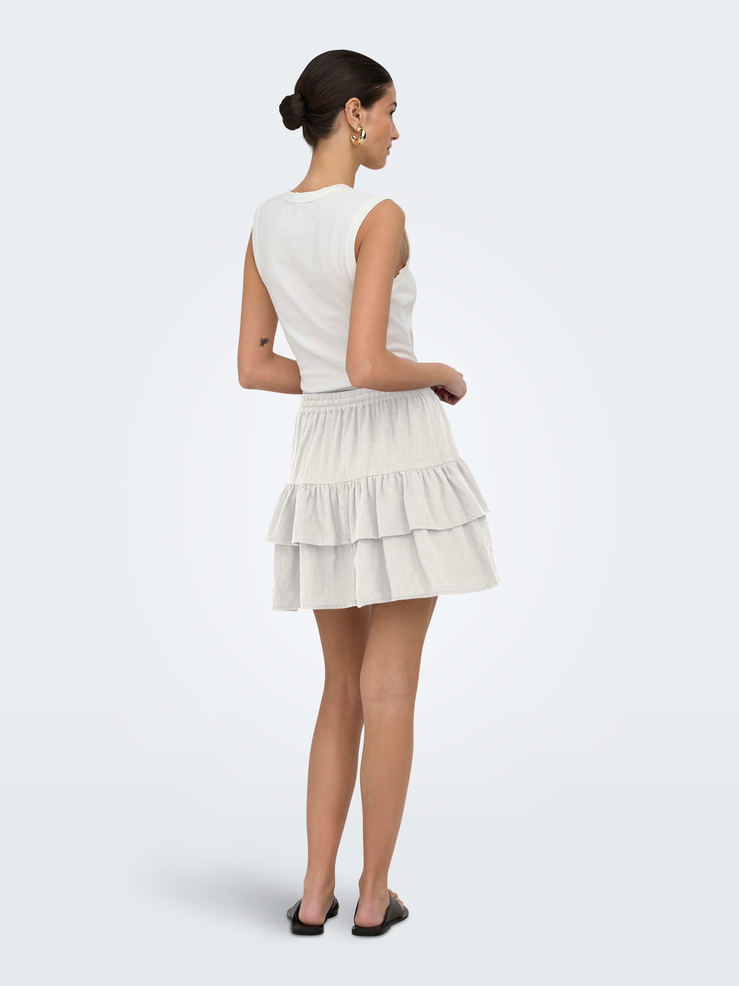 ONLY Minirock »ONLSWAR STRING SHORT SKIRT WVN« Baumwolle