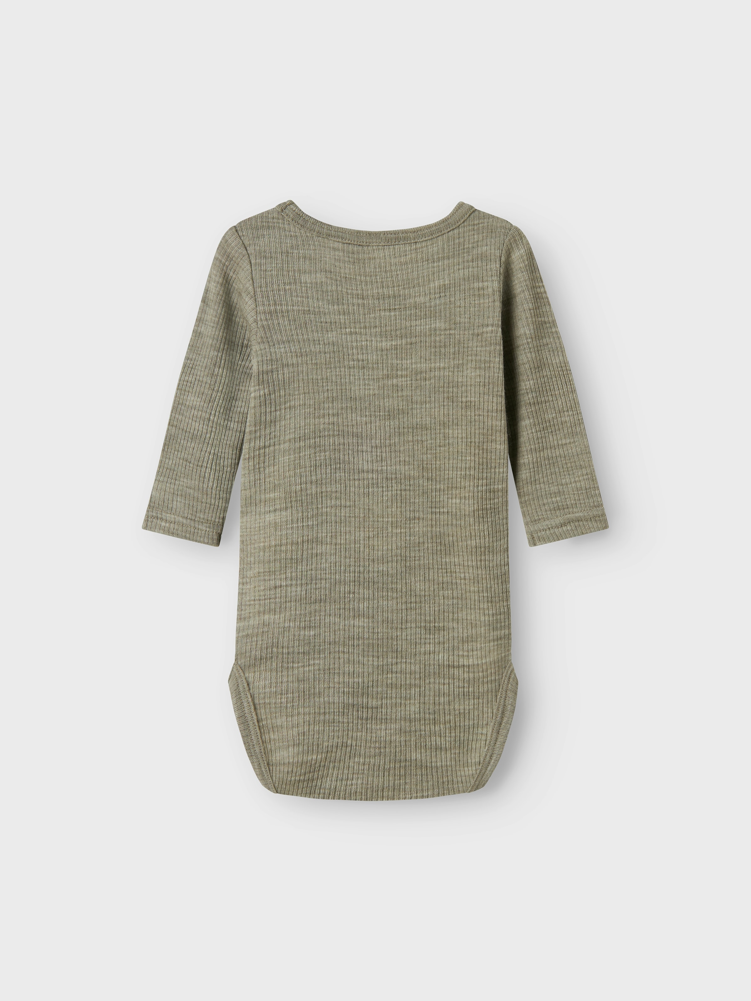 Name It Langarmbody »NBNWAX WOOL RIB LS BODY NOOS«, aus reiner Merinowolle