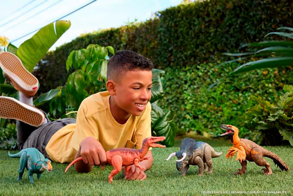 Mattel® Actionfigur »Jurassic World, Rebirth, Wild Roar, Nasutoceratops«