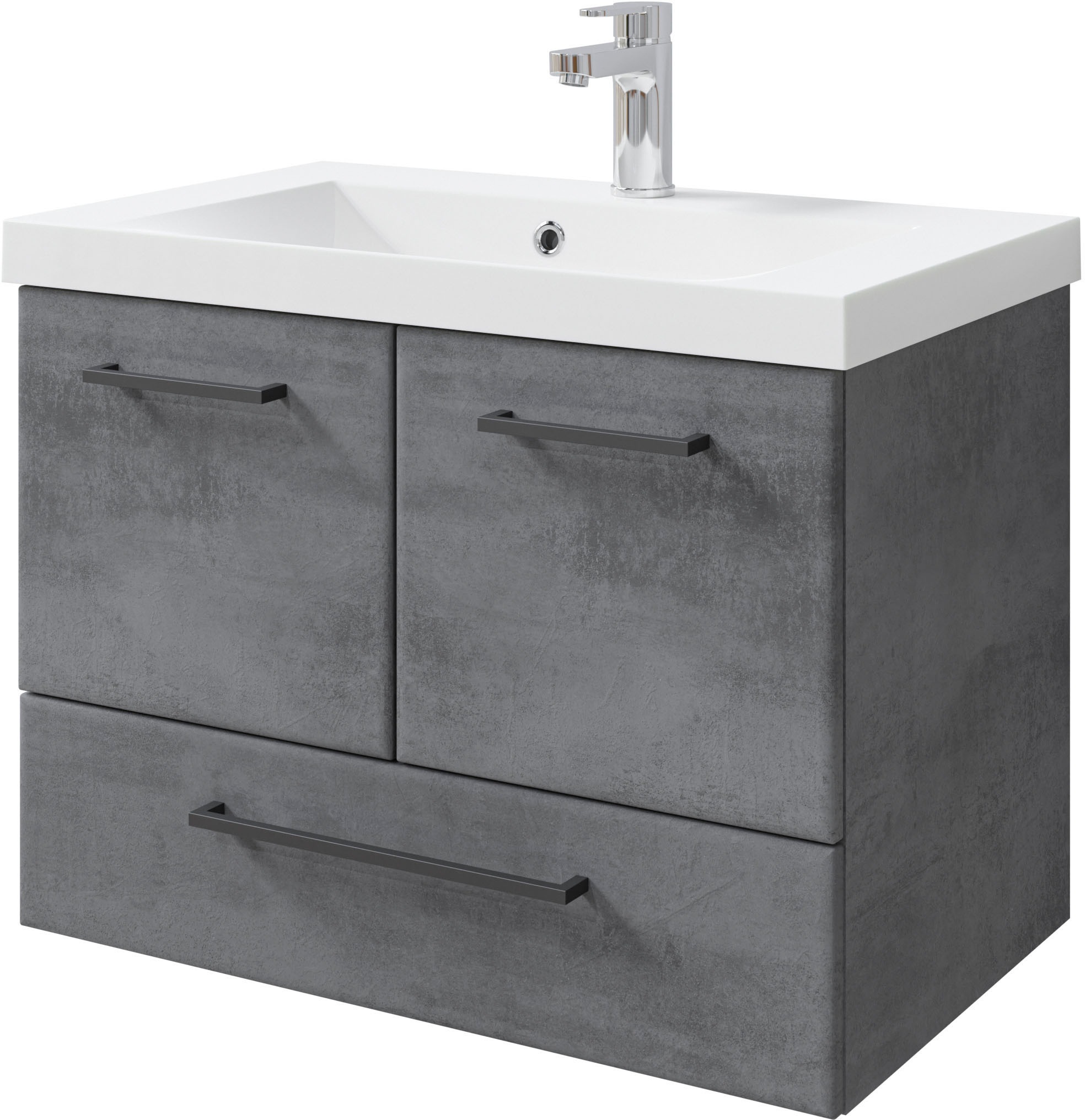 Saphir Badmöbel-Set »Quickset 945 Mineralmarmor-Waschtisch mit Unterschrank günstig online kaufen