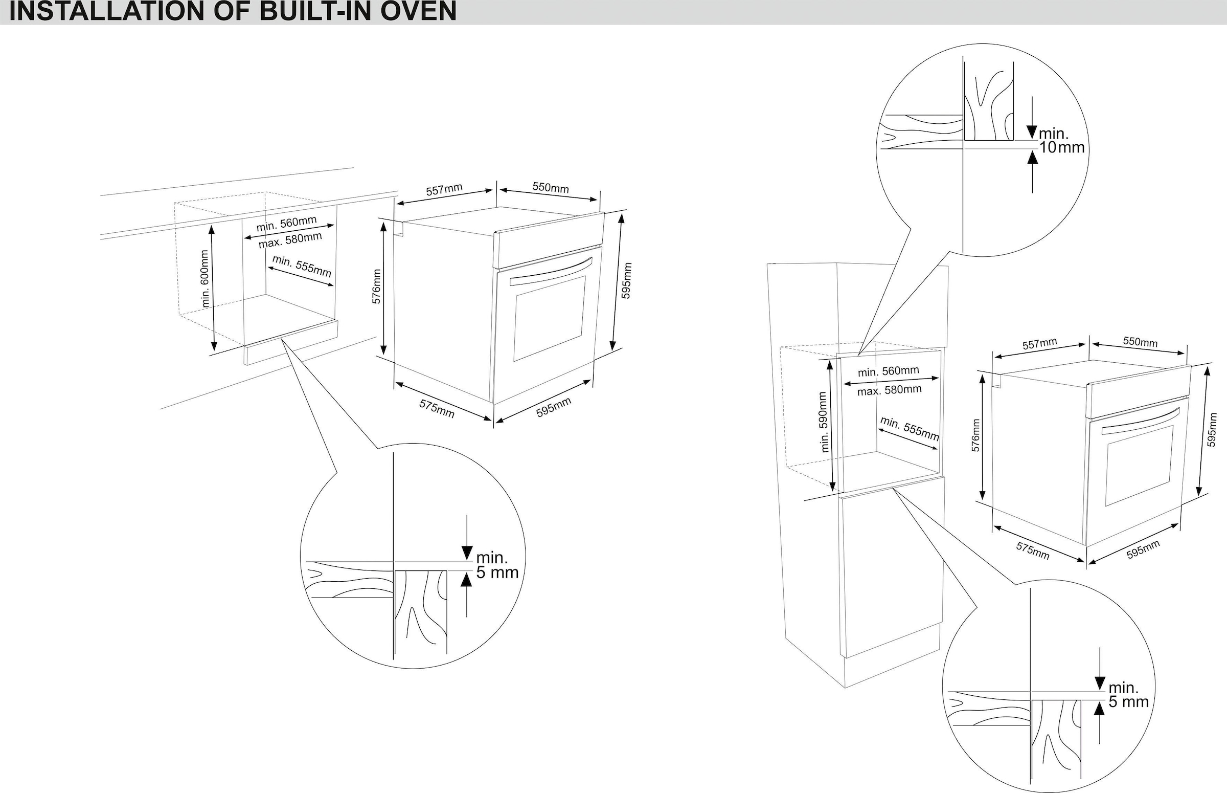 Sharp Einbaubackofen  »K-60D19IM1-EU«, mit Vollauszug