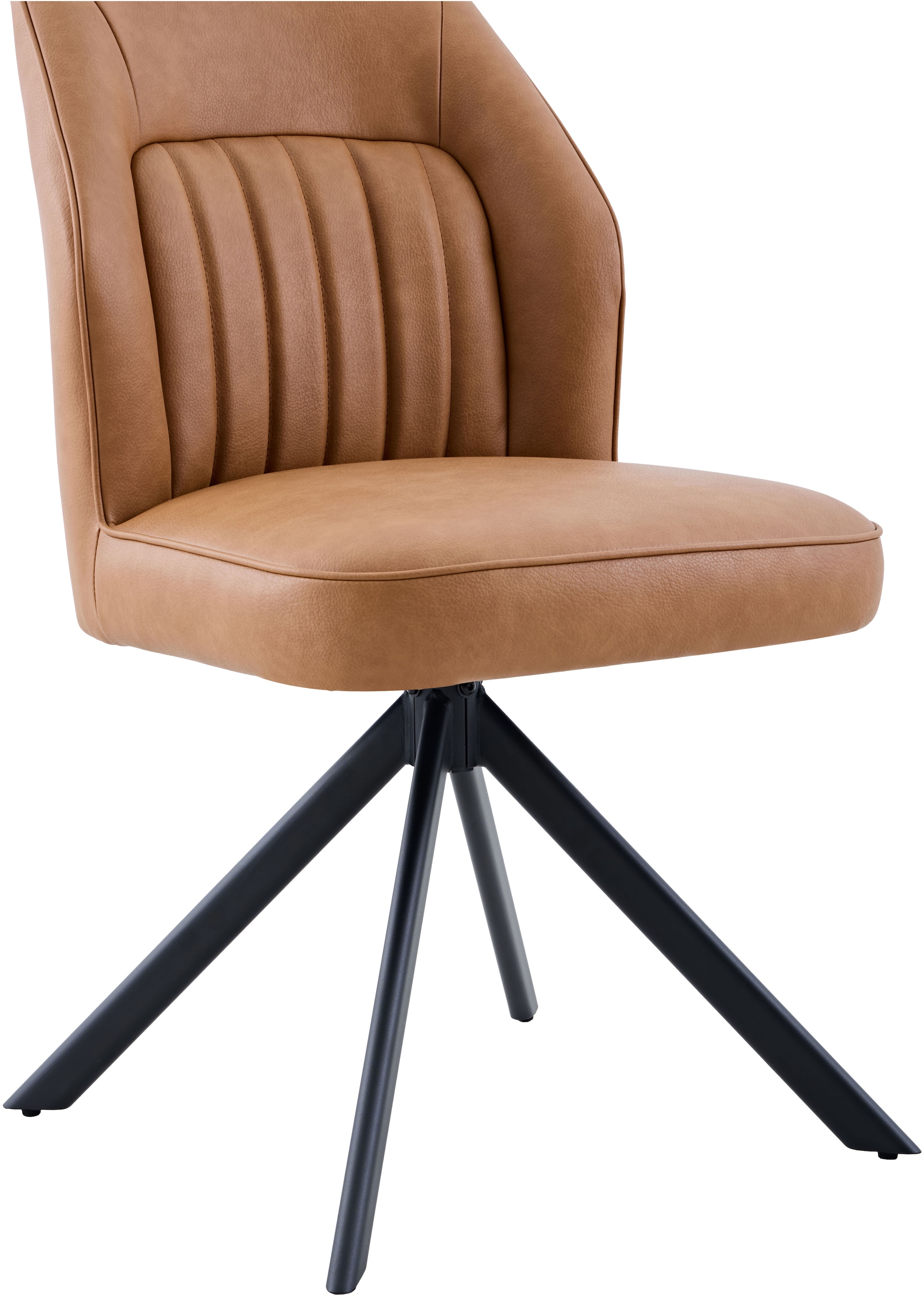 HELA 4-Fußstuhl »PRIZZI« (Set) 2 Stk.4-Fuß, 360° drehbar, Gestell oval, gepolstert, Lederoptik