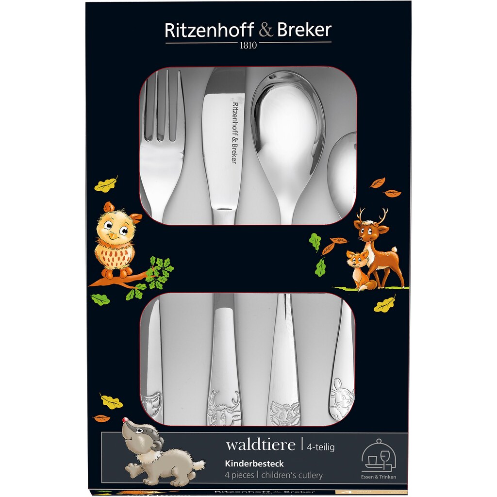 Ritzenhoff & Breker Kindergeschirr-Set »Waldtiere«, (Set, 10 tlg.)
