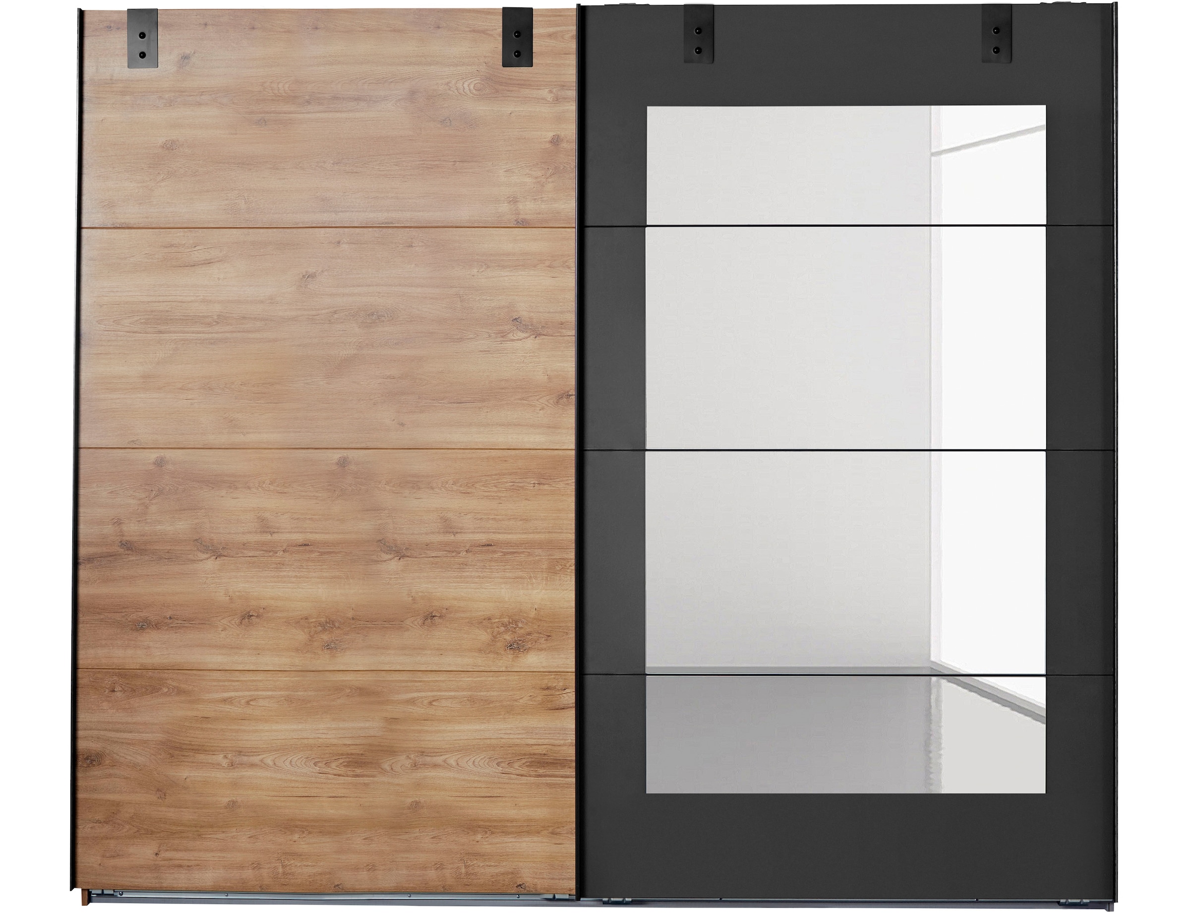 Wimex Schwebetürenschrank »Malmö, Kleiderschrank wahlweise mit oder ohne Spiegel«, Kleiderschrank im Industrial Design, 225 oder 270cm breit