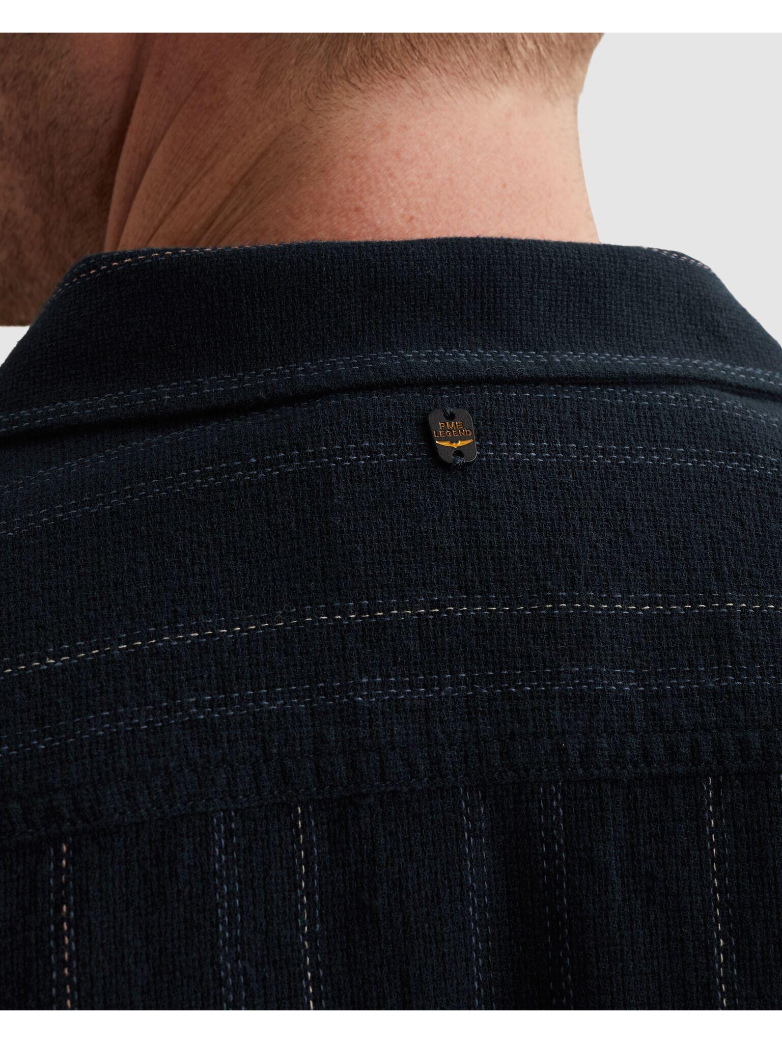 PME LEGEND Kurzarmhemd »Short Sleeve Shirt Yarn dye mattweave stripe« mit Brust Tasche
