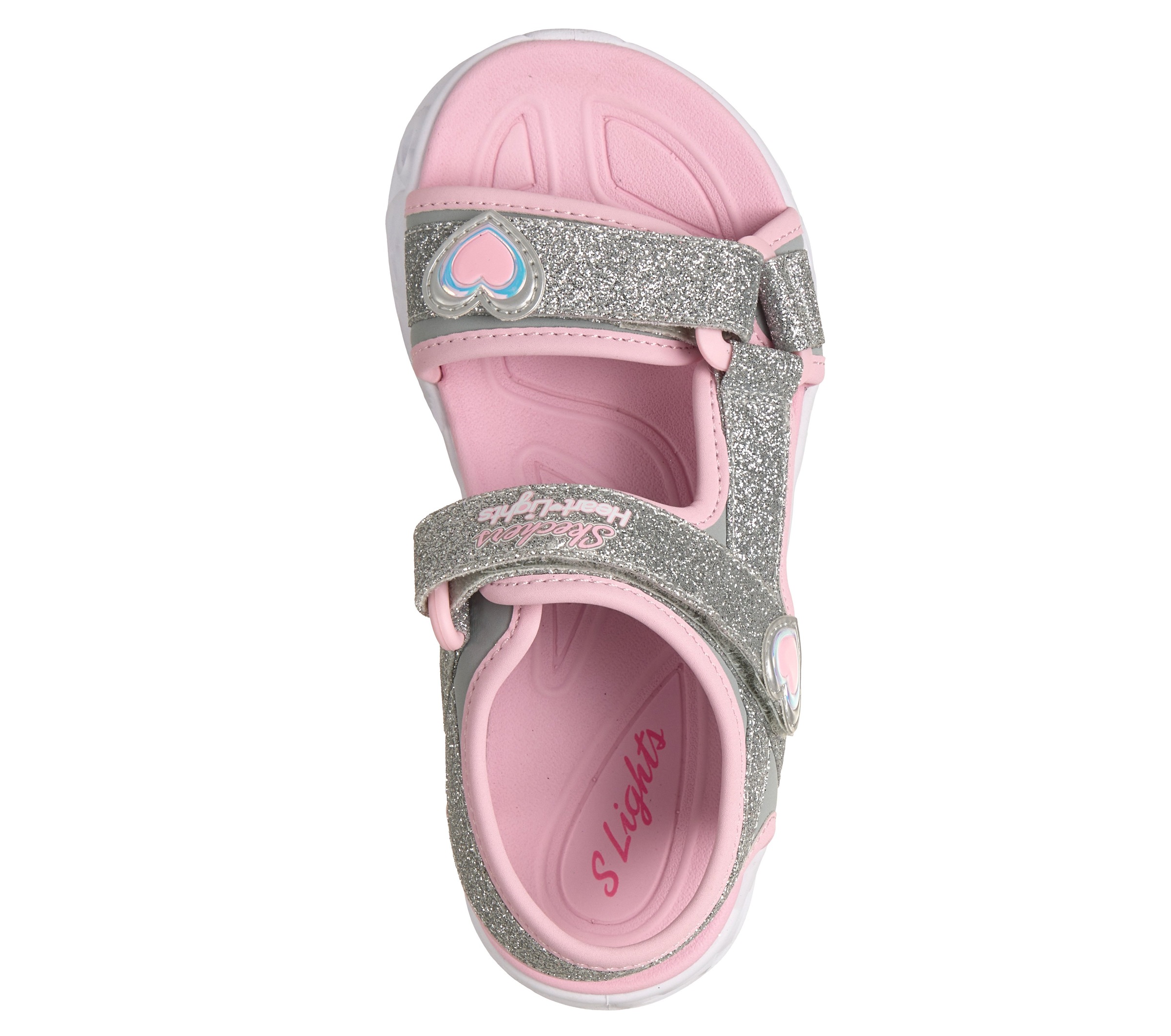 Skechers Sandale »HEART LIGHTS SANDALS«  Sommerschuh mit Klettverschluss, Größenschablone zum Download