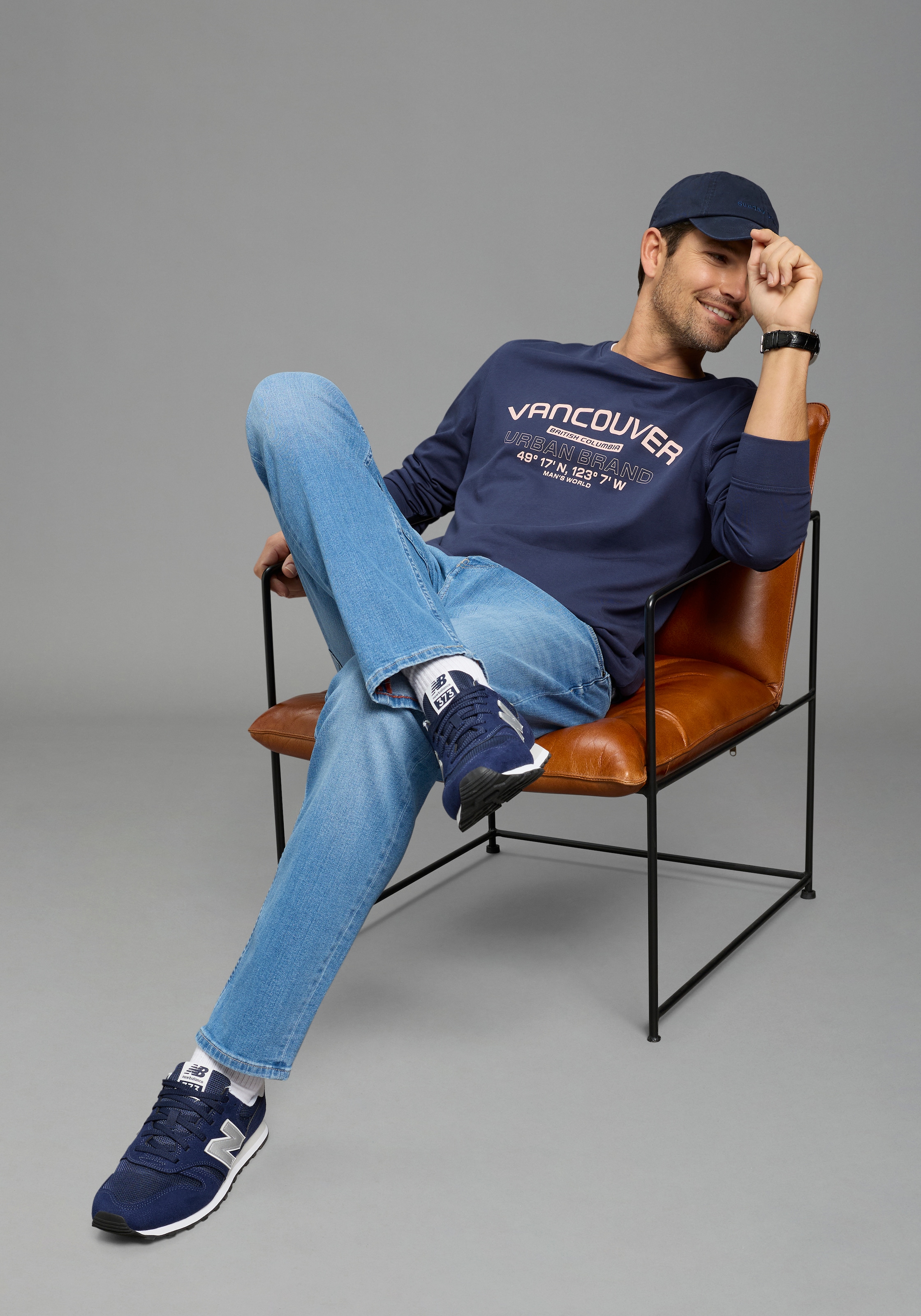 Man's World Langarmshirt »Neue Kollektion!« casual Stil, Langarm, schmale Passform