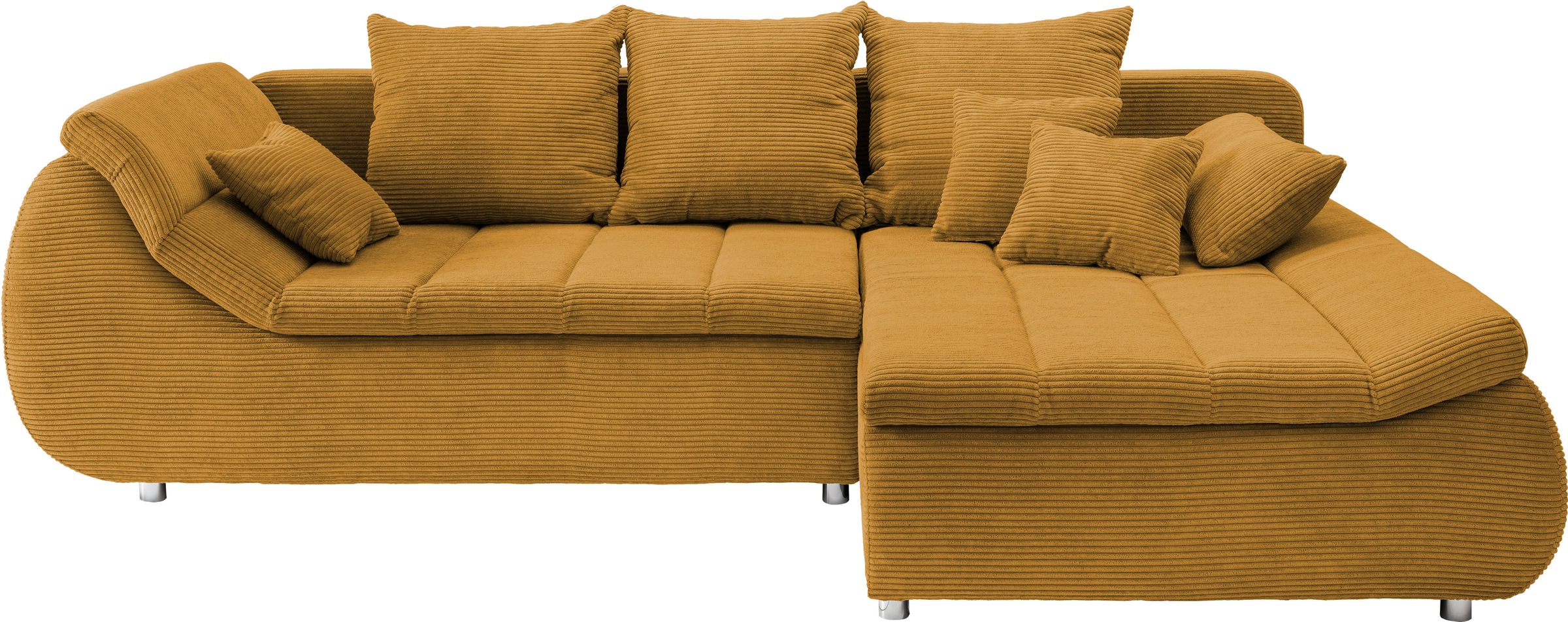 INOSIGN Ecksofa »Imola elegant und bequem, aktuelle Steppung im Sitz, L-For günstig online kaufen