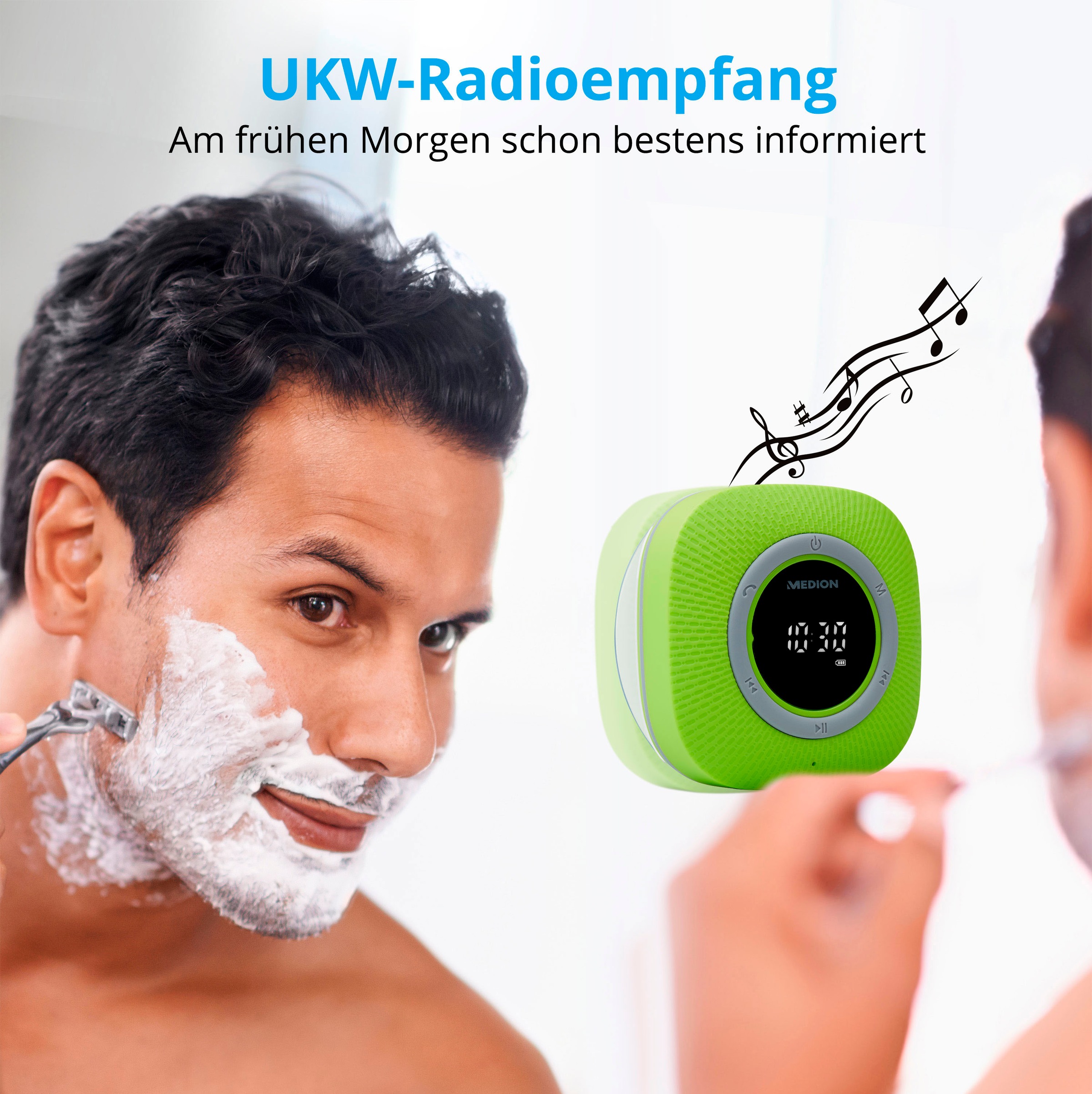 Medion® Digitalradio (DAB+) »LIFE® P66096 (MD 43881) Dusch-«, (Bluetooth UKW mit RDS 3 W)